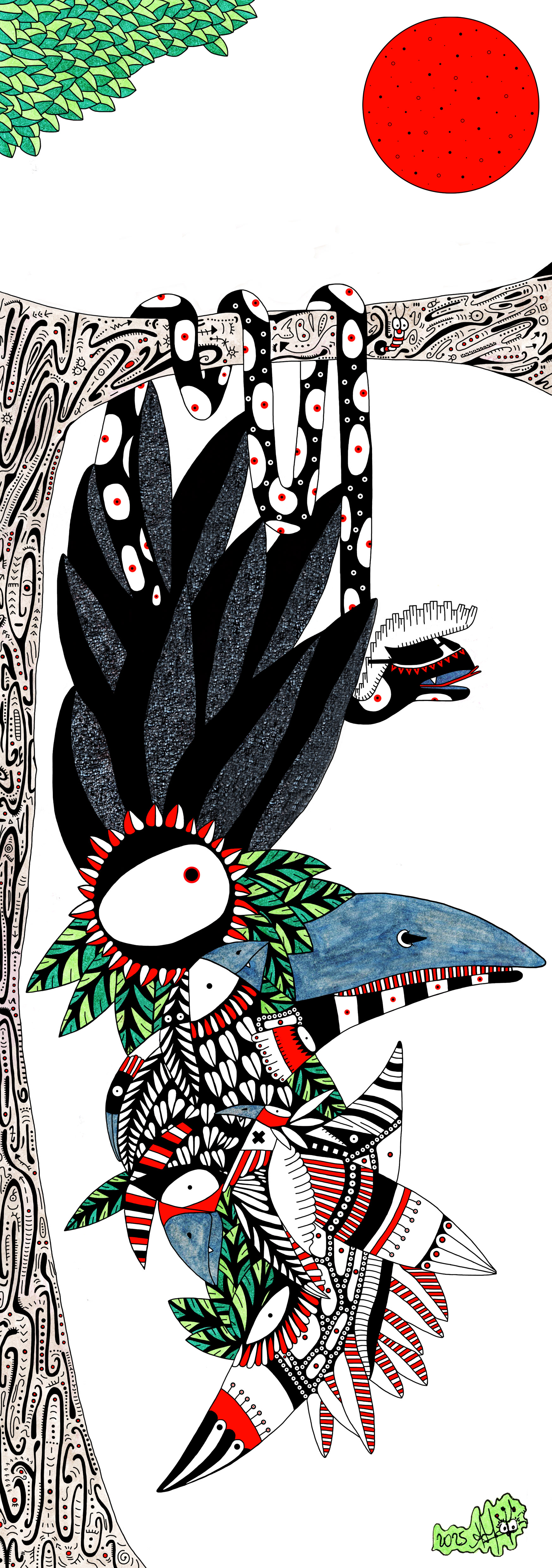 77 - L'oiseau et le serpent