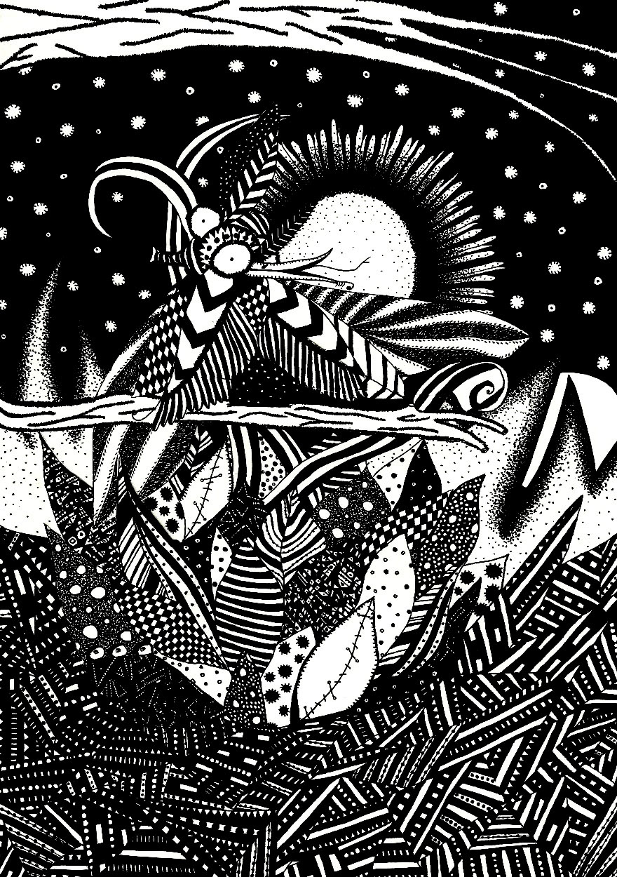 14 - Machin oiseau mouche pas fini