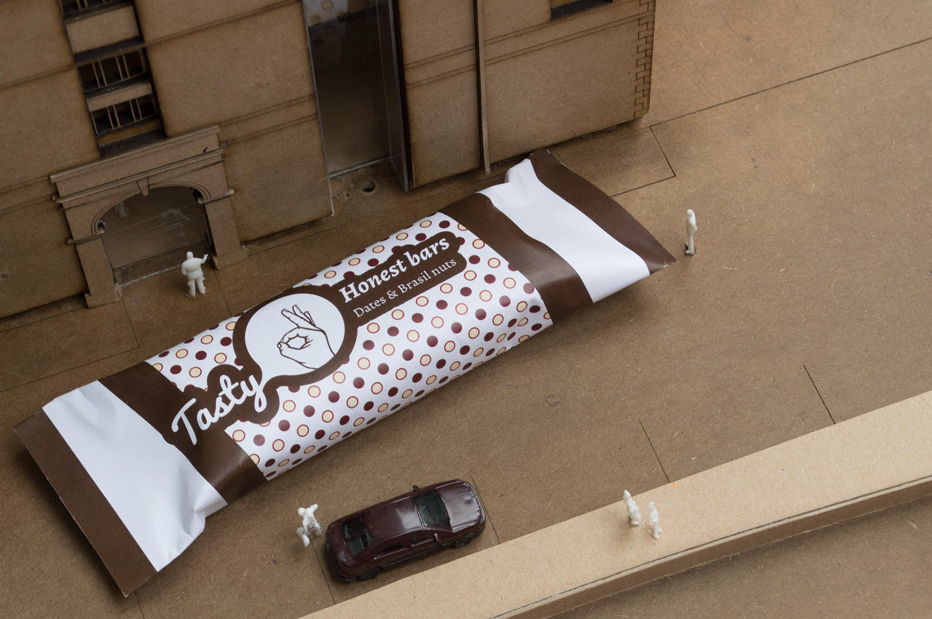 Early paper flapjack packaging