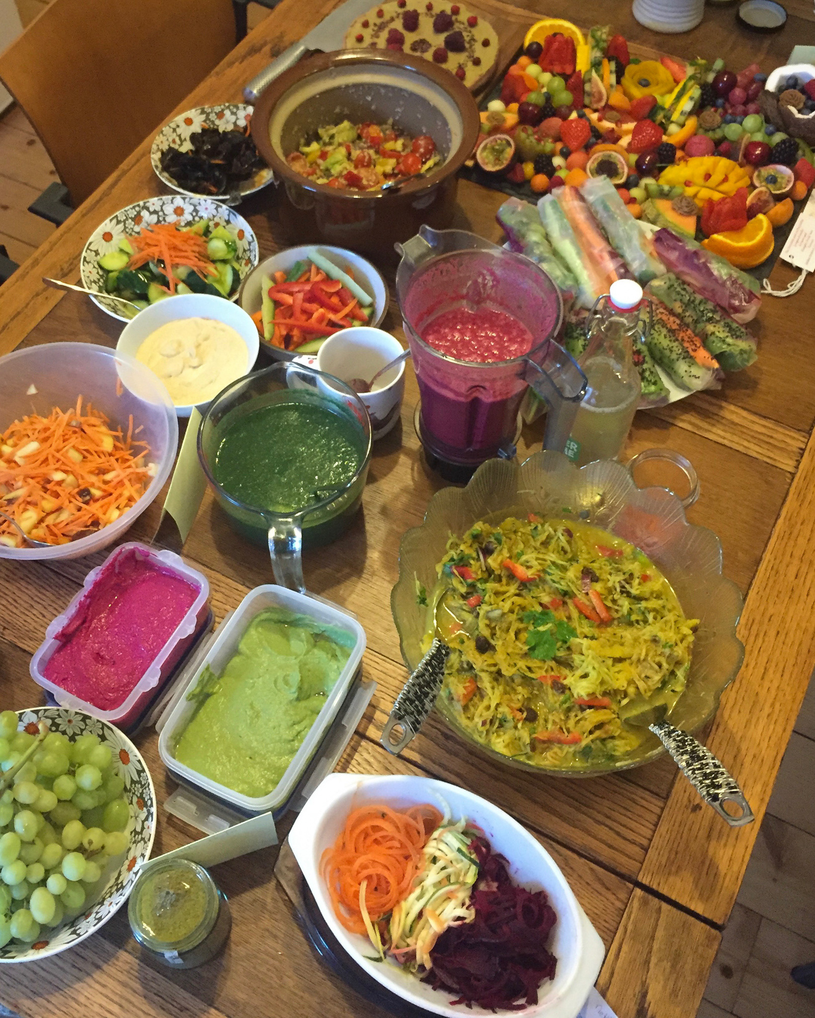 Raw vegan dinner