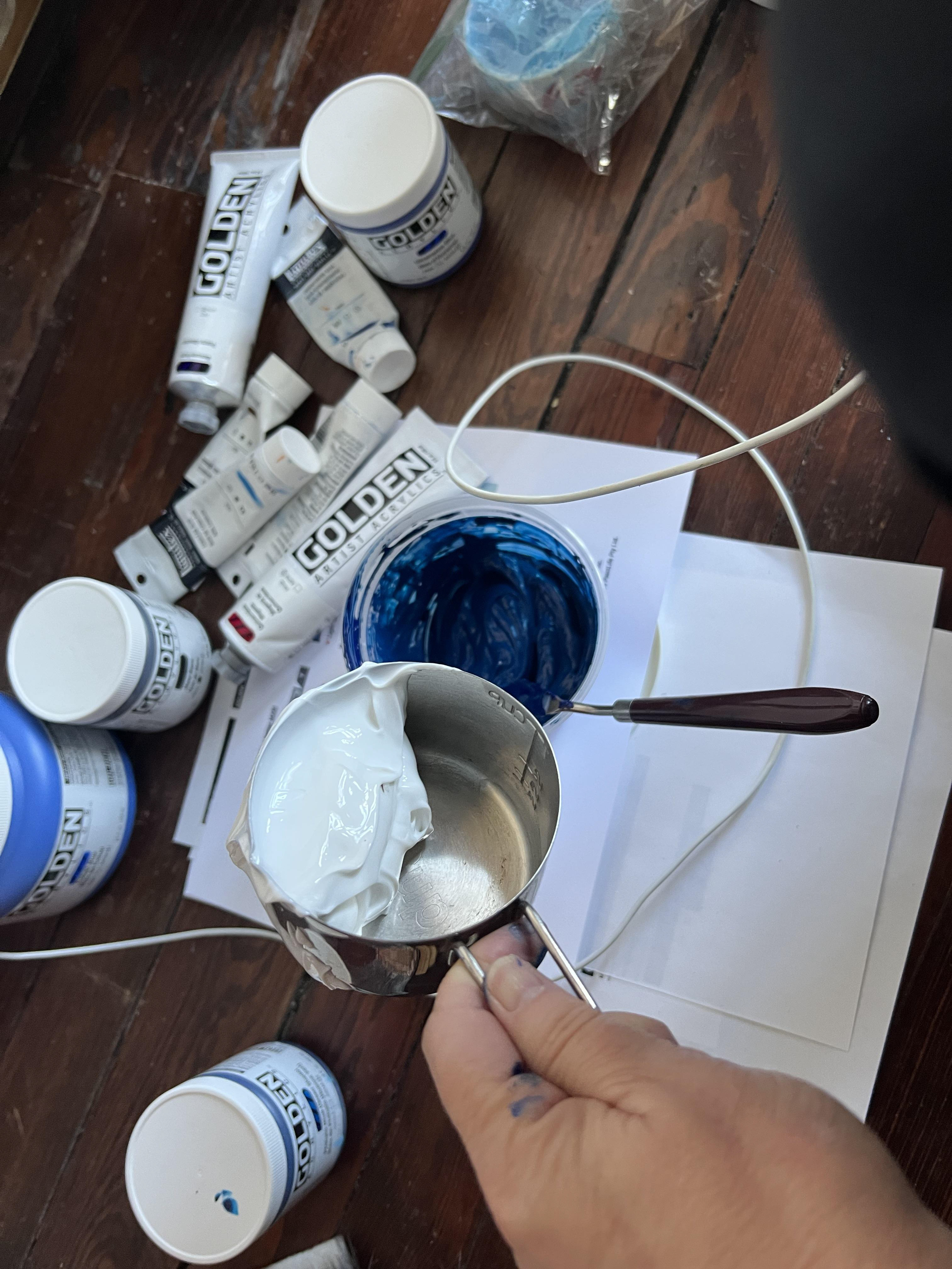 Golden and Liquitex Acrylic Paints