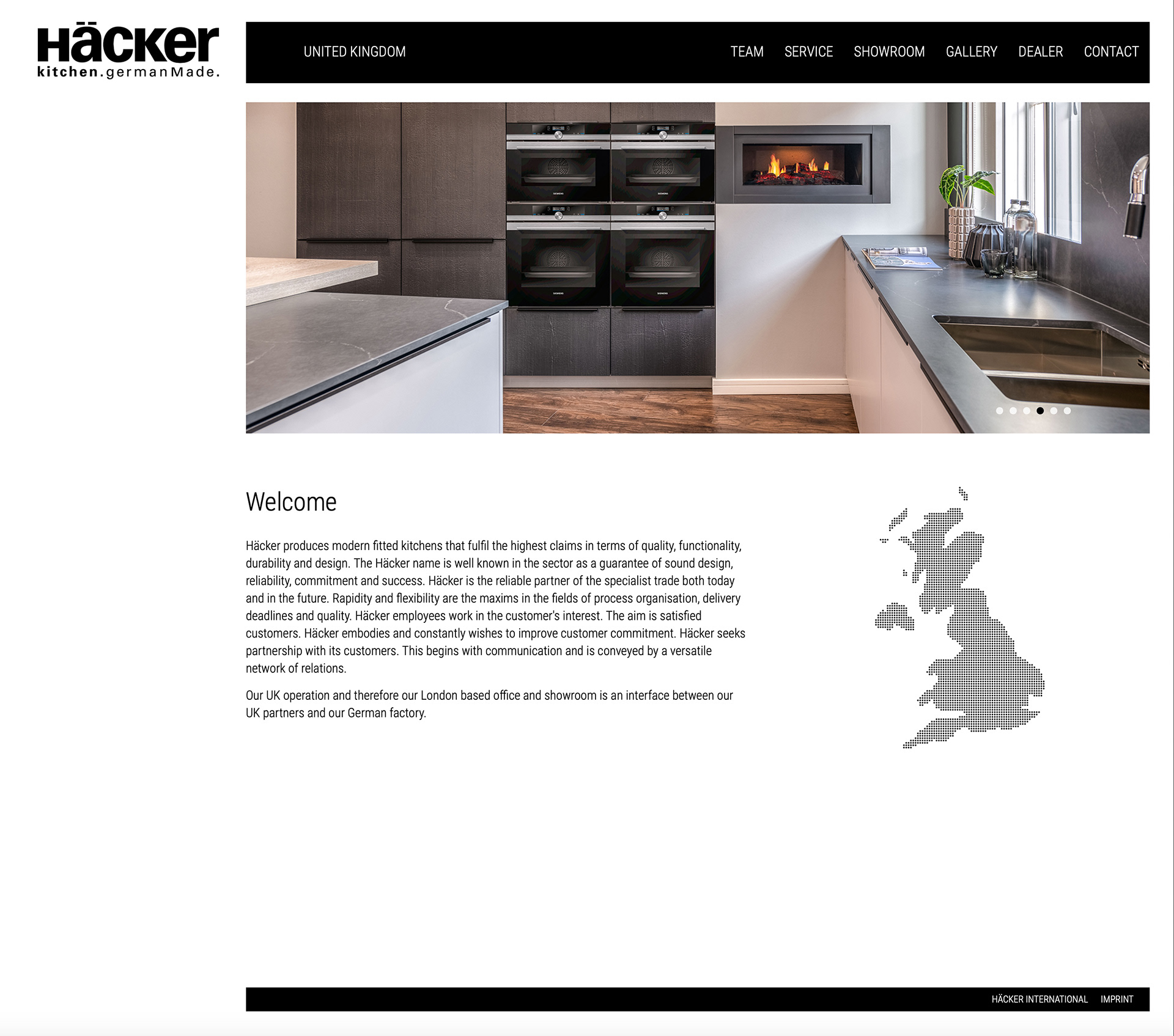 Häcker Kitchen Showroom by London based comercial photographer - Marcin Noga