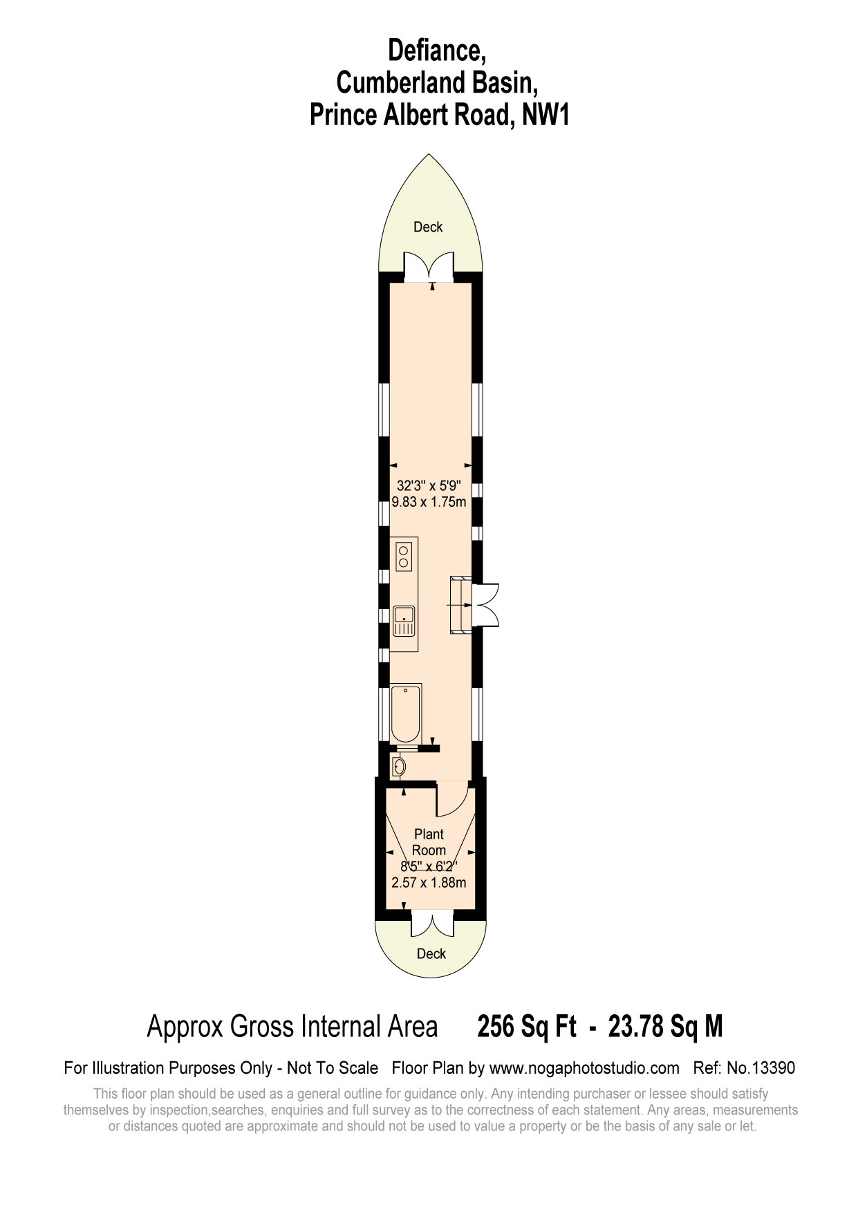 Colour Floor plan - Example 3