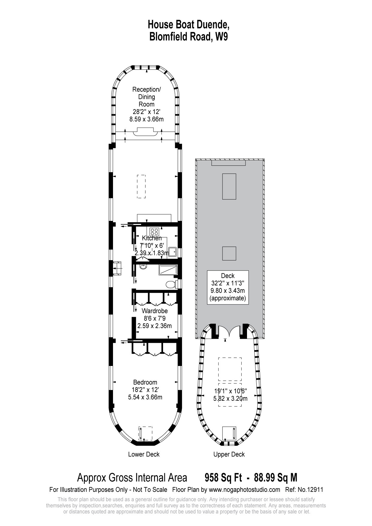 Black & White Floor Plan - Example 3