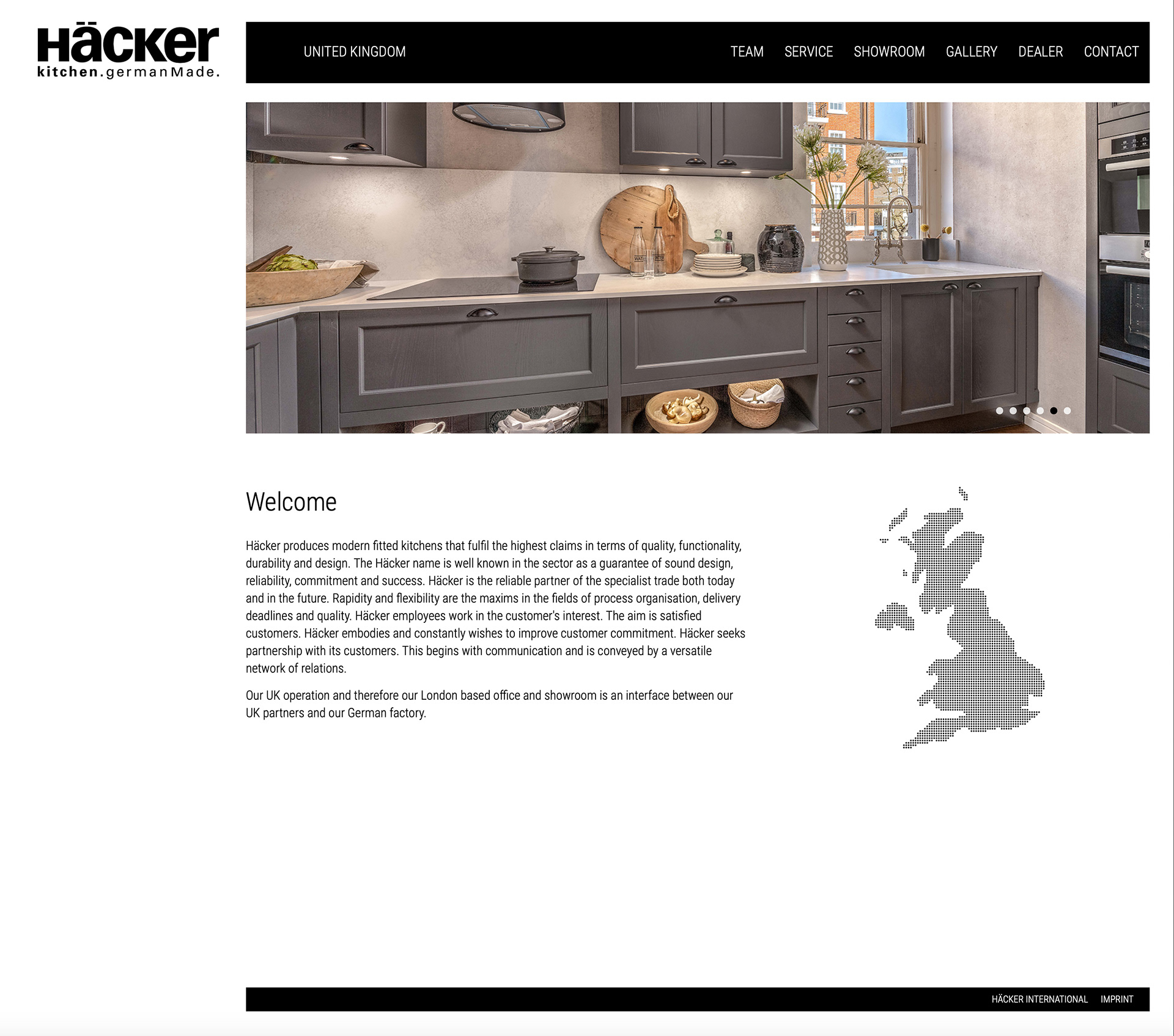 Häcker Kitchen Showroom by London based comercial photographer - Marcin Noga