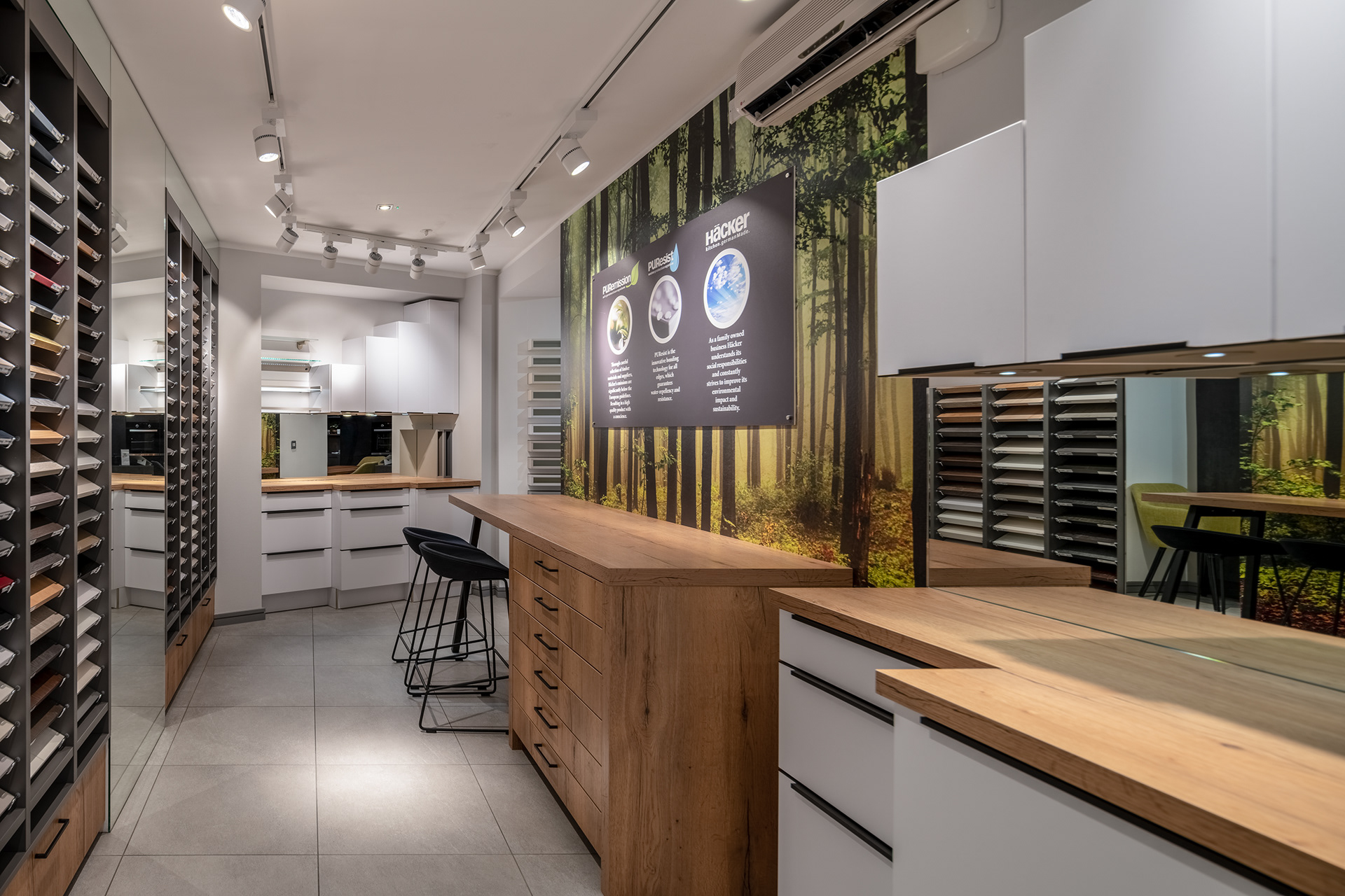 Häcker Kitchens Showroom by London based commercial photographer - Marcin Noga