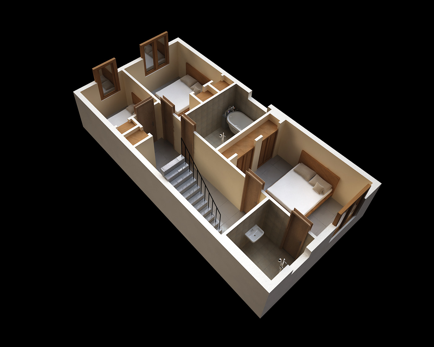 Premium 3D Floor Plan - Example 2