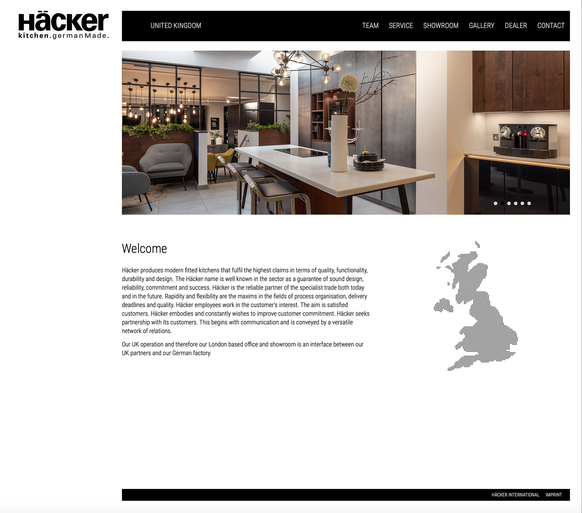 Häcker Kitchen Showroom by London based comercial photographer - Marcin Noga