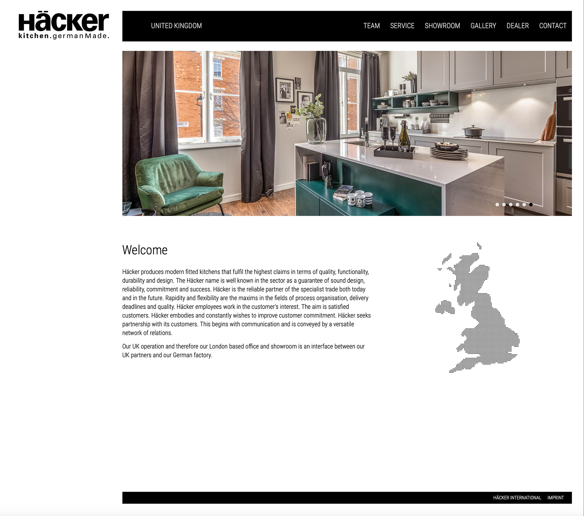 Häcker Kitchen Showroom by London based comercial photographer - Marcin Noga