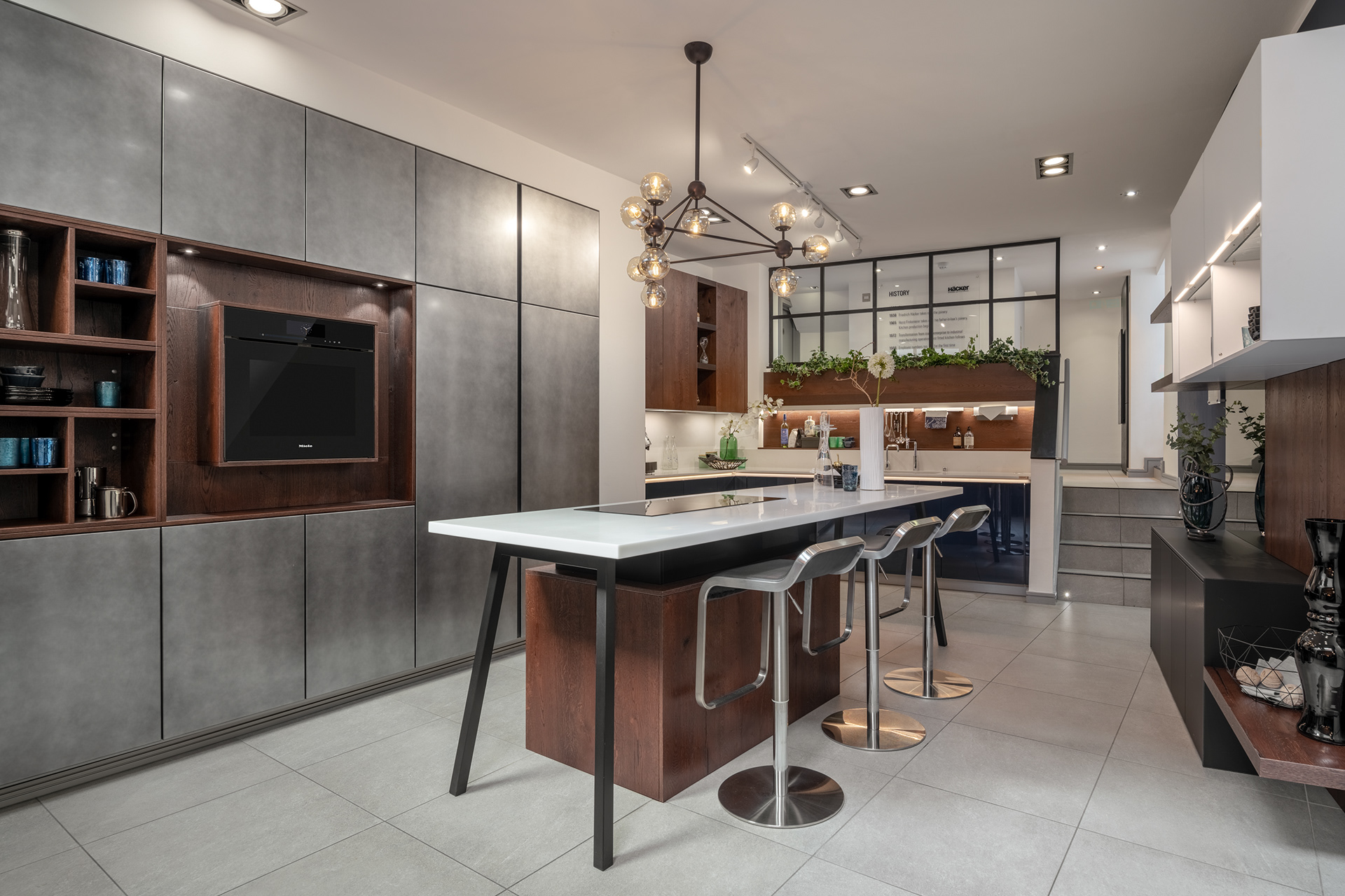 Häcker Kitchen Showroom by London based comercial photographer - Marcin Noga