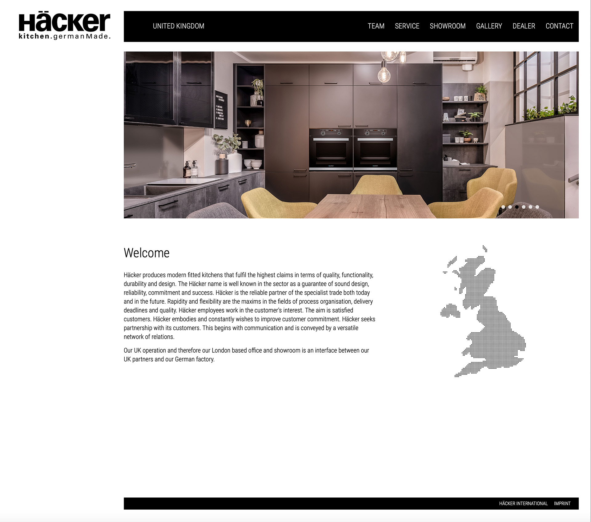 Häcker Kitchen Showroom by London based comercial photographer - Marcin Noga
