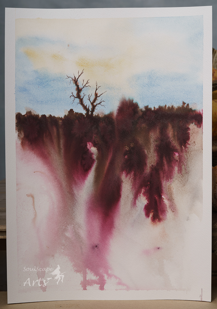 watercolour and ink