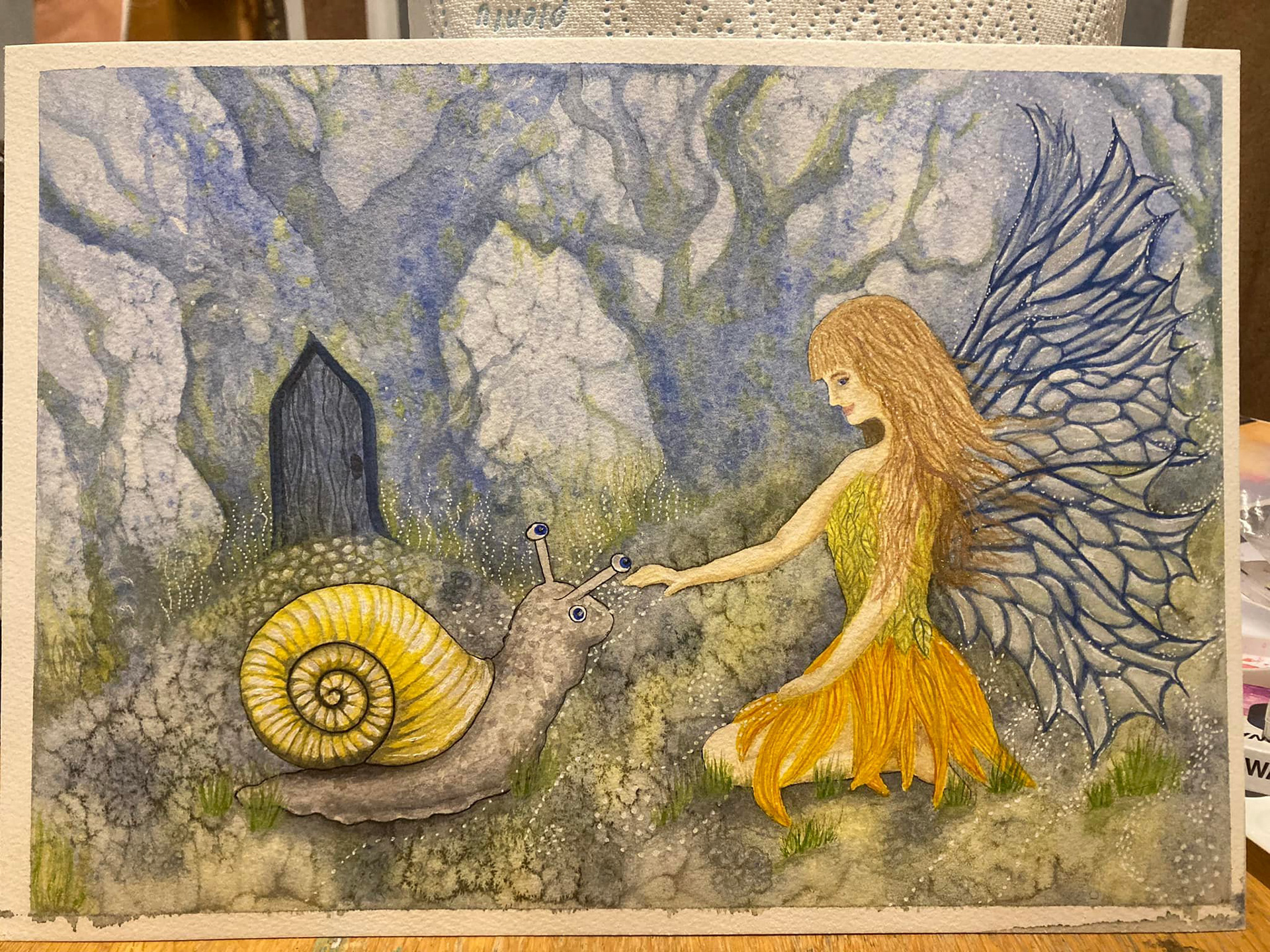 watercolours and inks