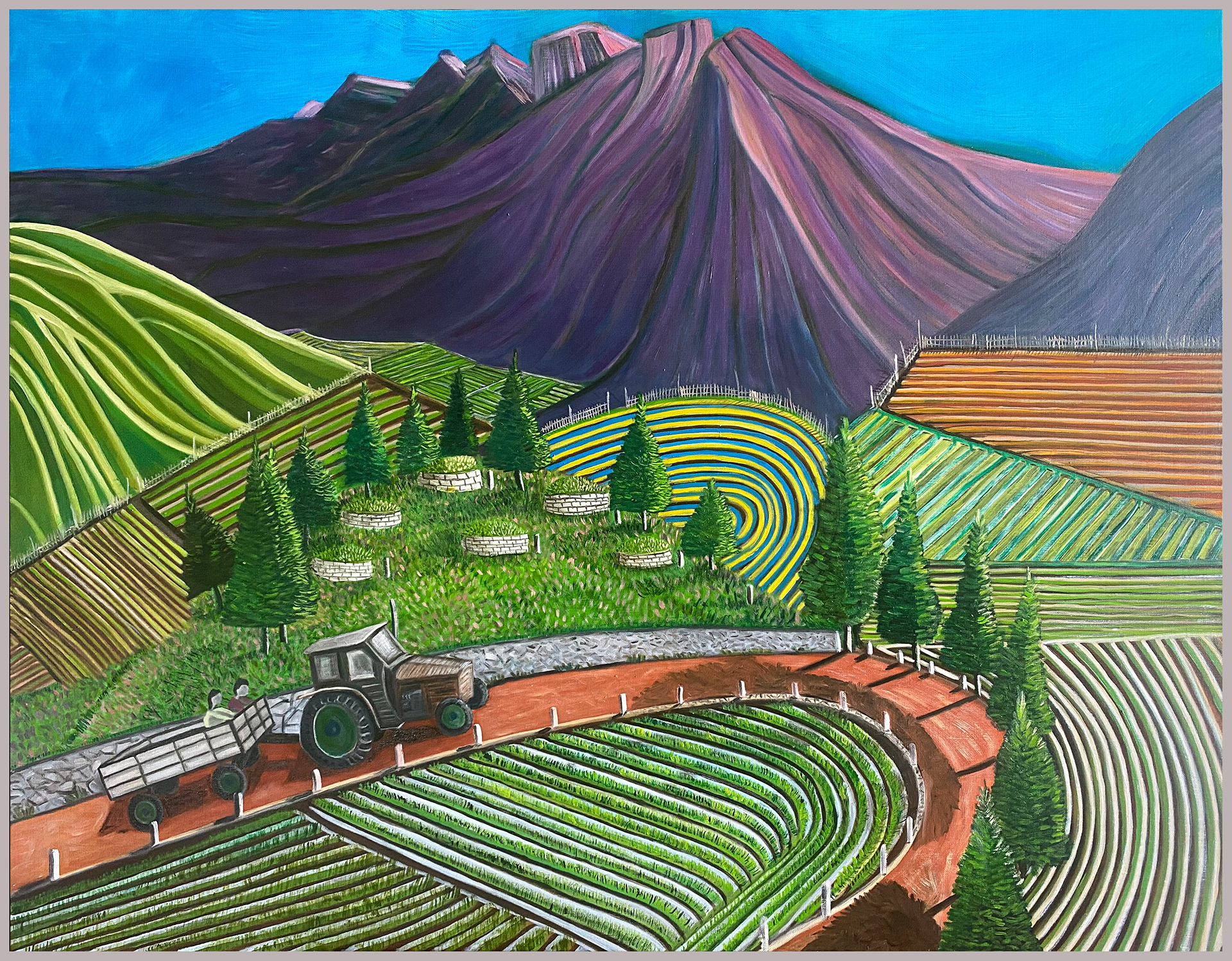 Saepo-gowon, North Korea. a 117 x 90cm Oil on canvas.