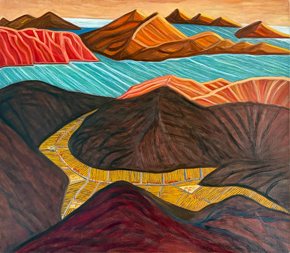 Goheung-gun, South Korea. A 70 x 60cm oil on canvas 12/2025