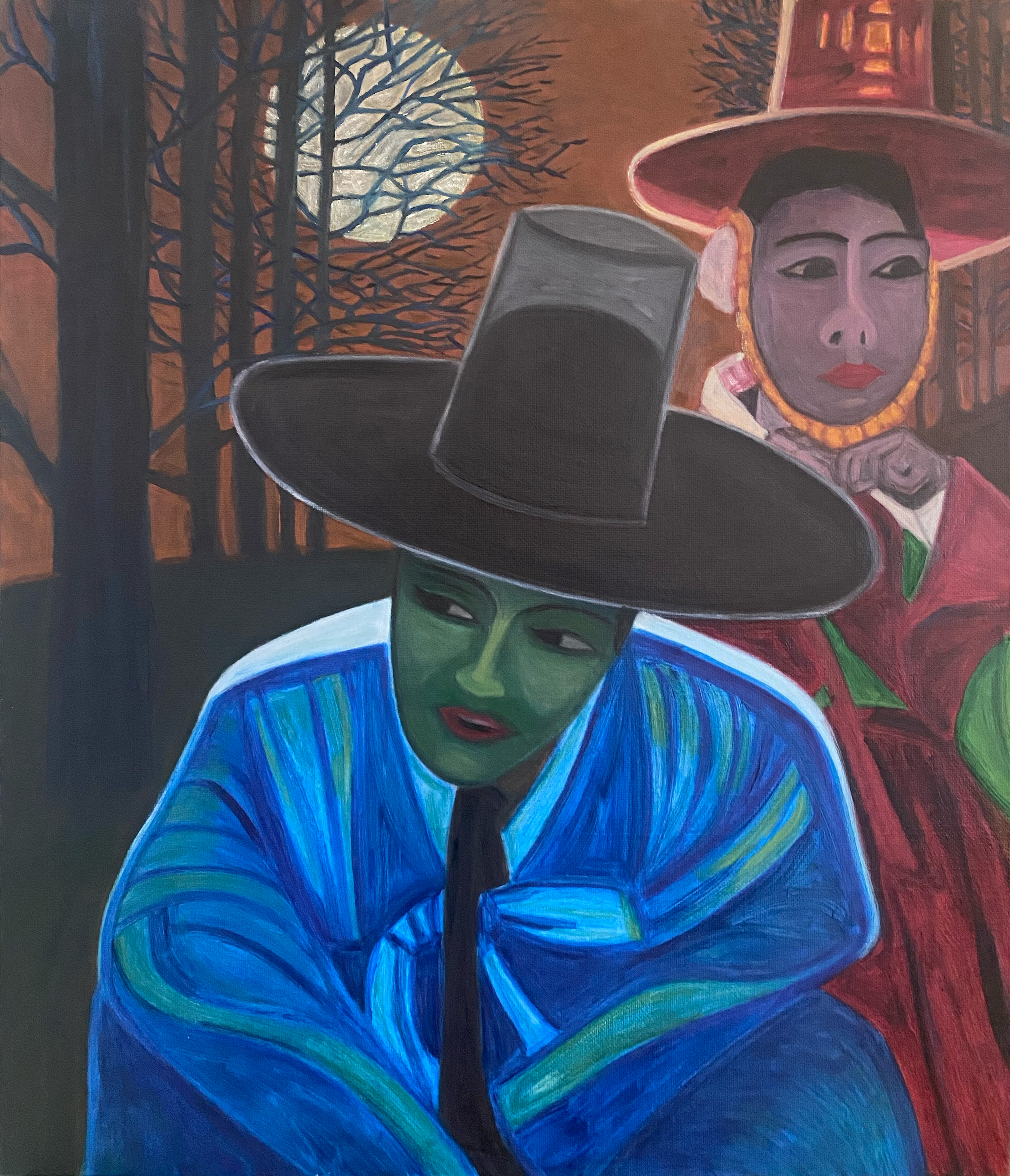 Daegwallryeong 대관령: A 43 x 54cm oil on canvas (February 2025)