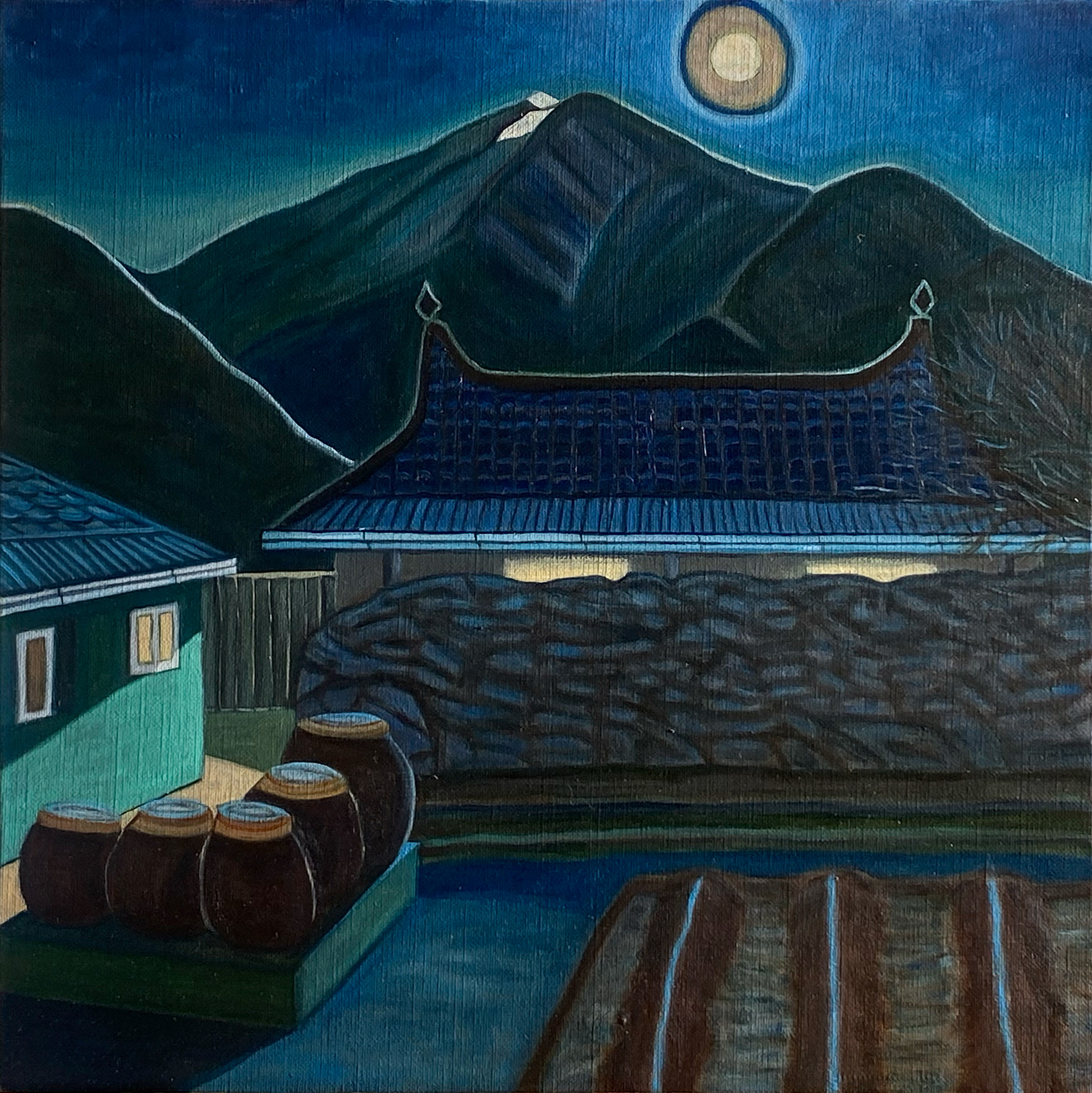 백아산 수리 전라남도 45 x 45cm oil on canvas (December 2024)