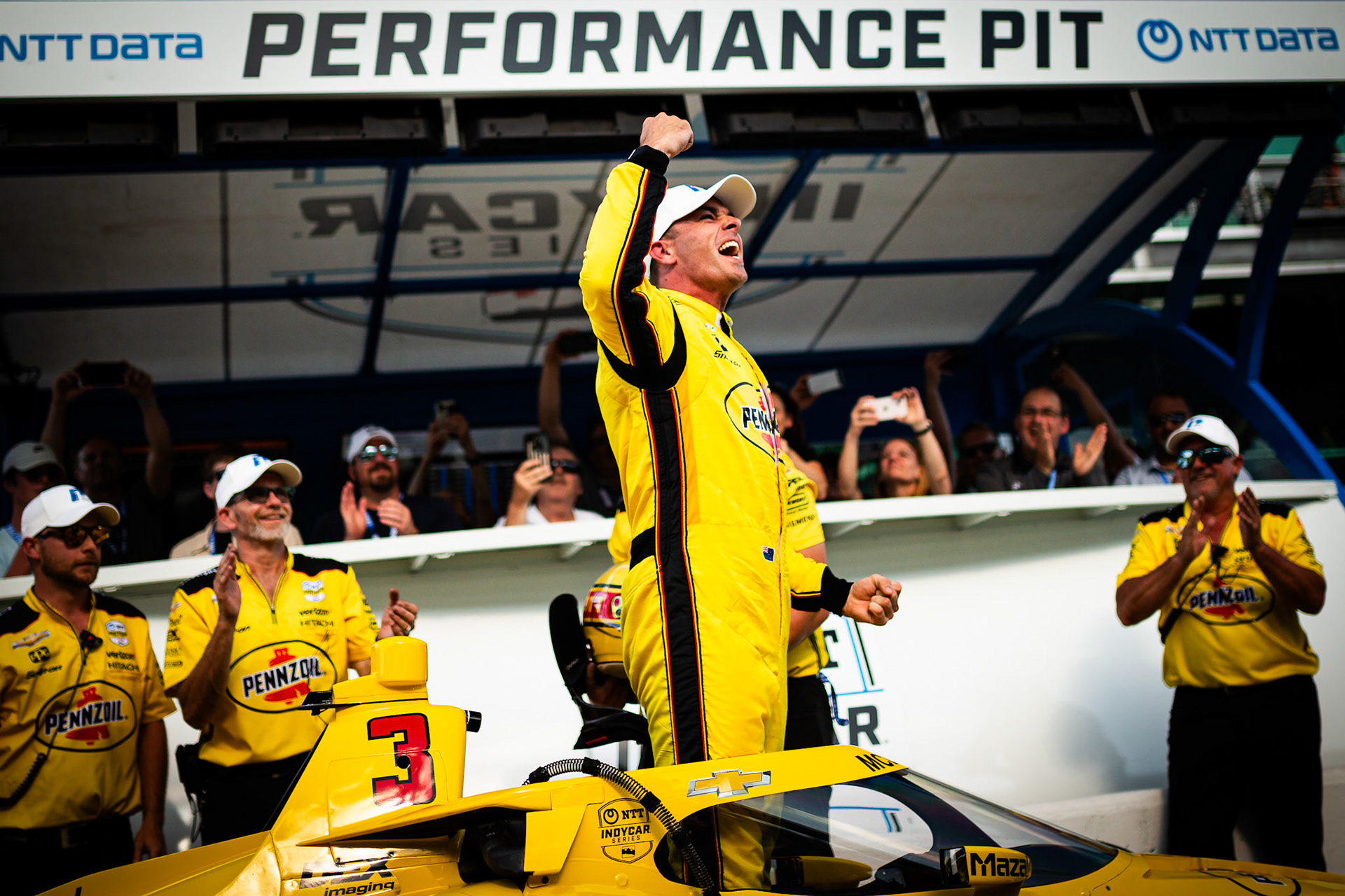 #3: Scott McLaughlin, Team Penske Chevrolet, Thirsty 3’s