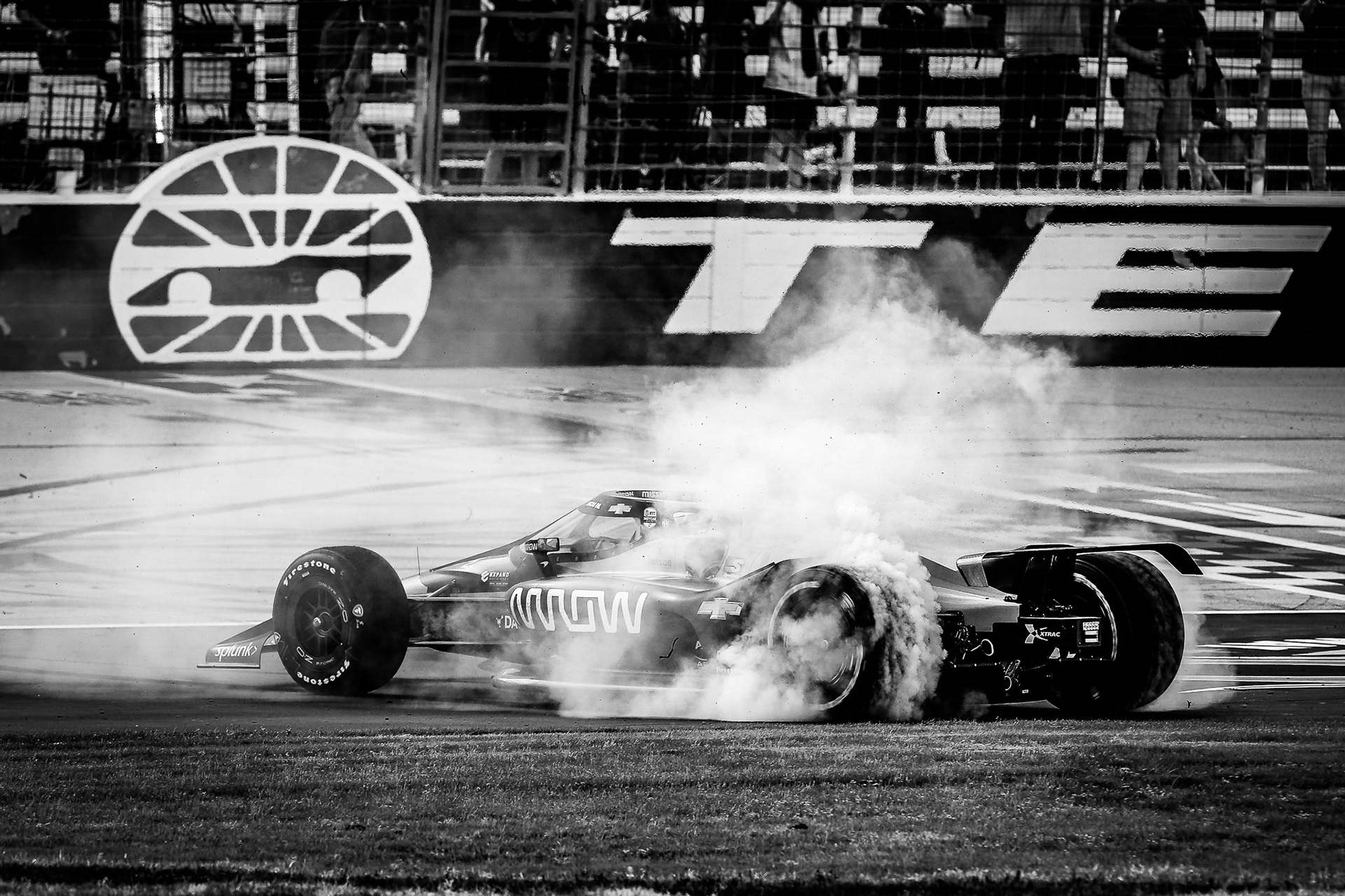 #5: Pato O’Ward, Arrow McLaren SP Chevrolet celebrates winning the XPEL 375