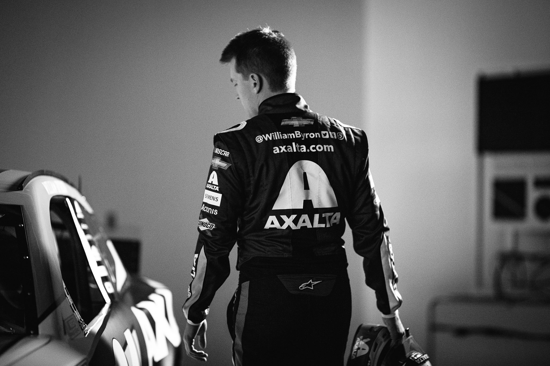 William Byron, 2021 Axalta Production Day shoot. Barry Cantrell/Axalta