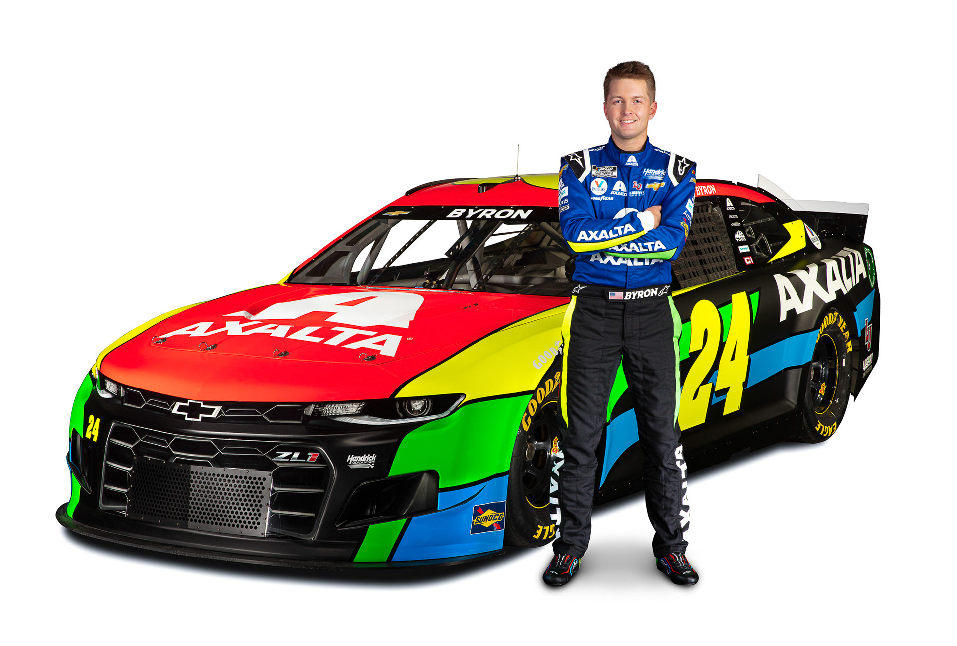 William Byron, 2021 Axalta Production Day shoot. Barry Cantrell/Axalta