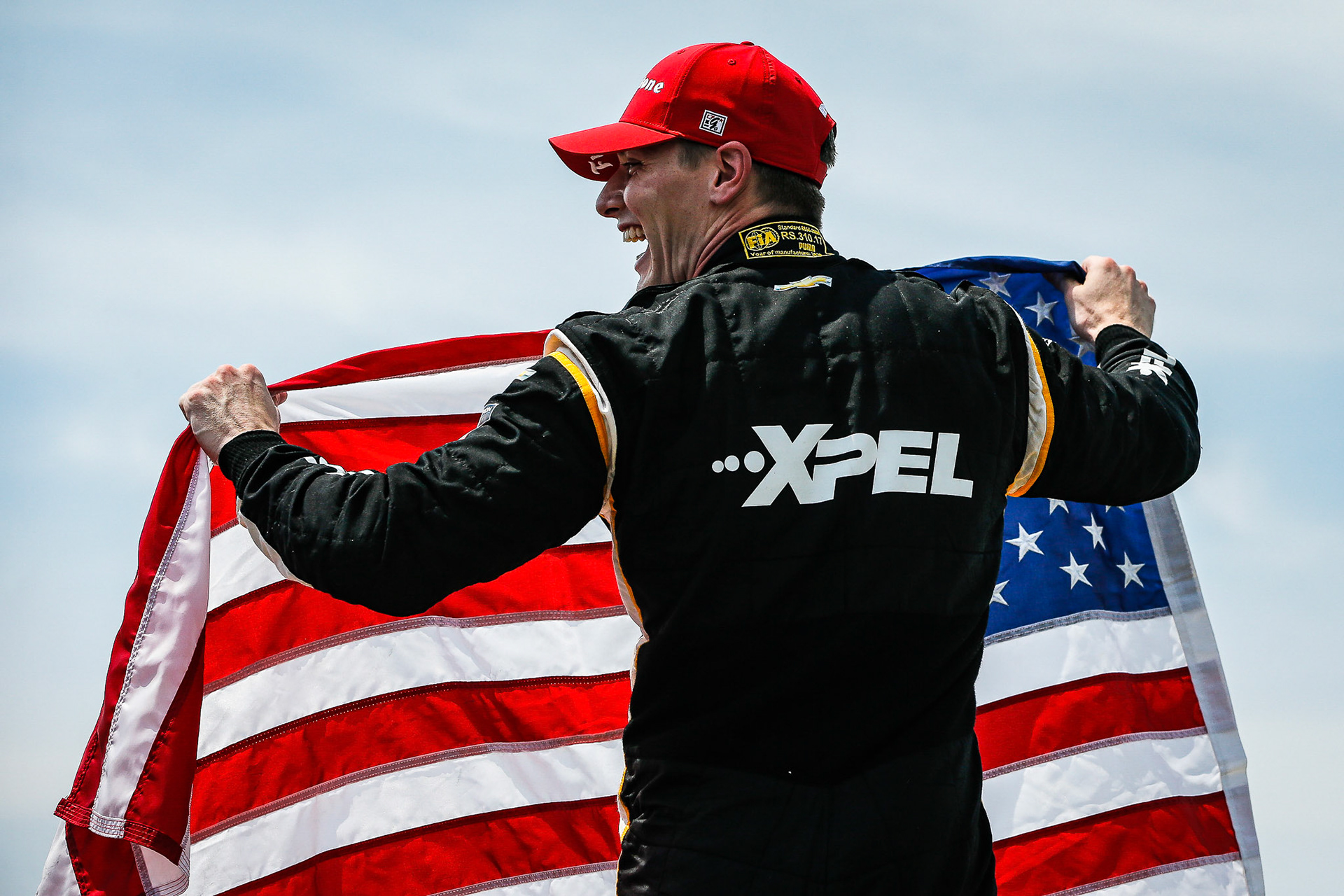 #2: Josef Newgarden, Team Penske Chevrolet celebrates winning the The Honda Indy 200 at Mid-Ohio