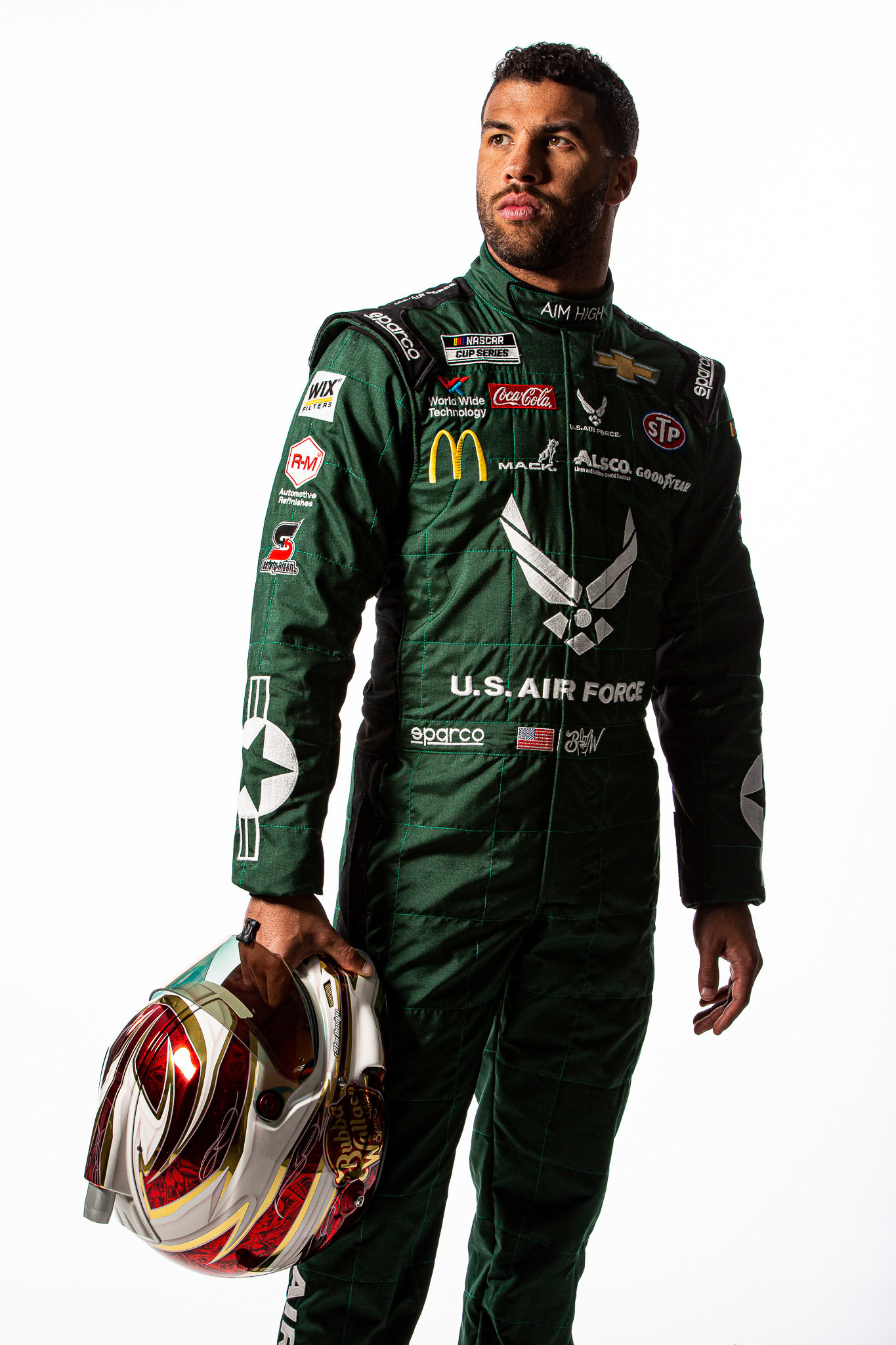 Bubba Wallace, Air Force #43 Richard Petty Motorsports Chevrolet Camaro