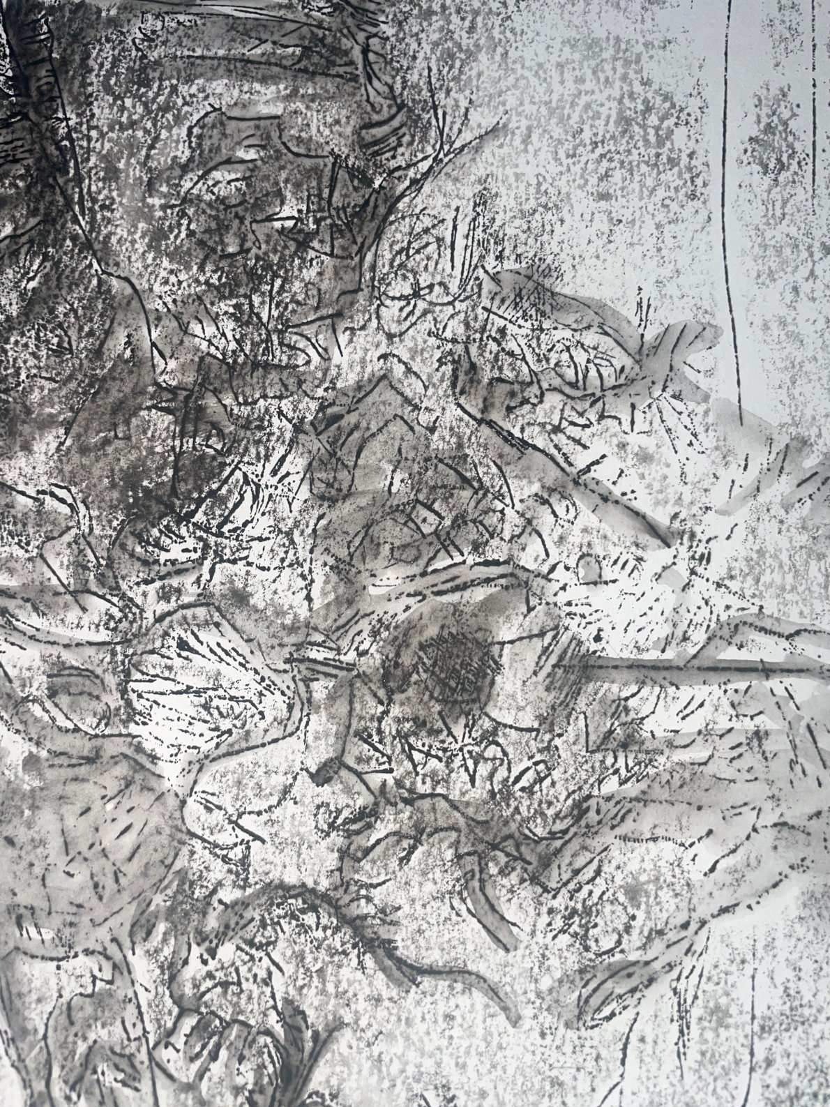 'Bamboo root etching' 