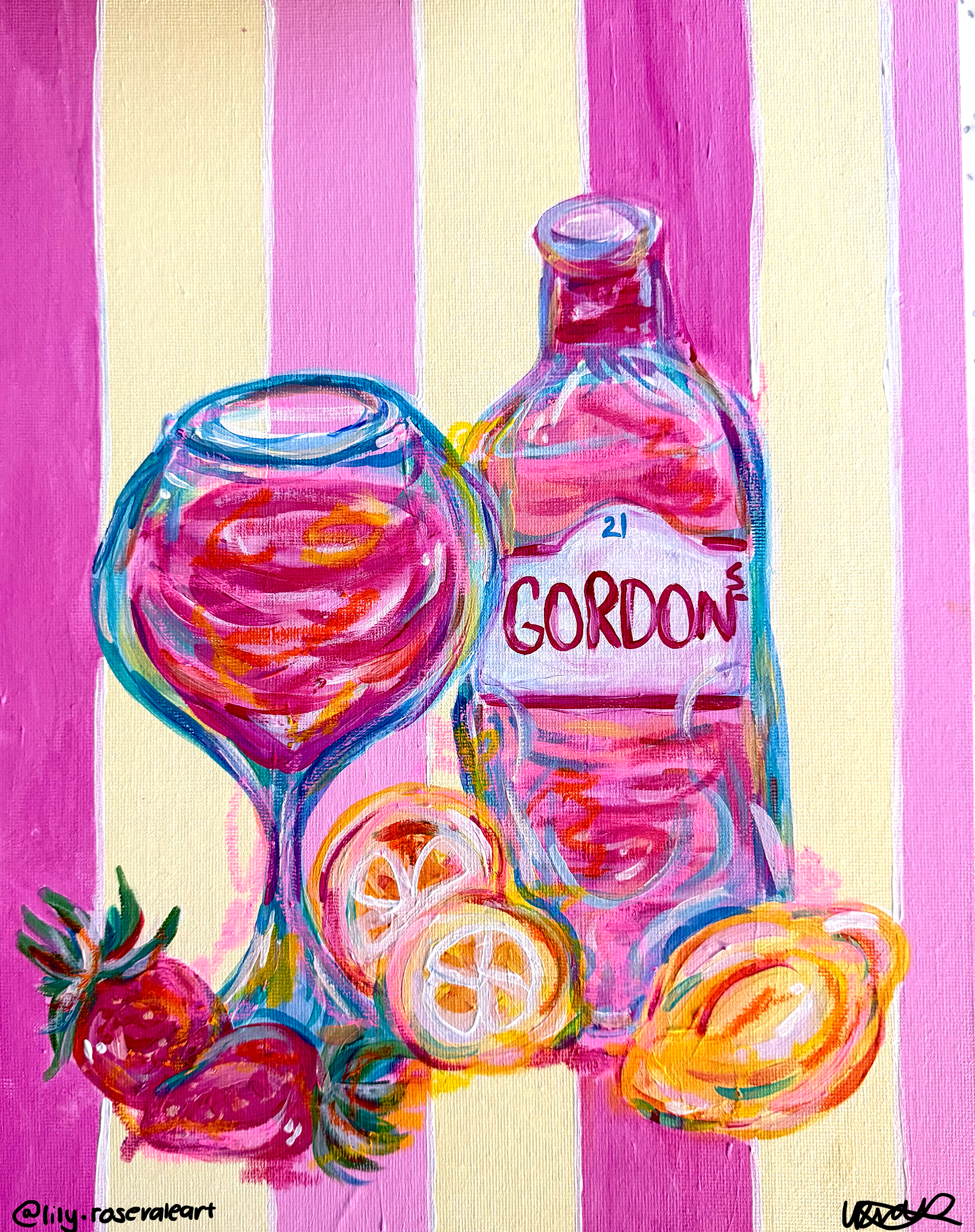 'Pink gin and fruit' 