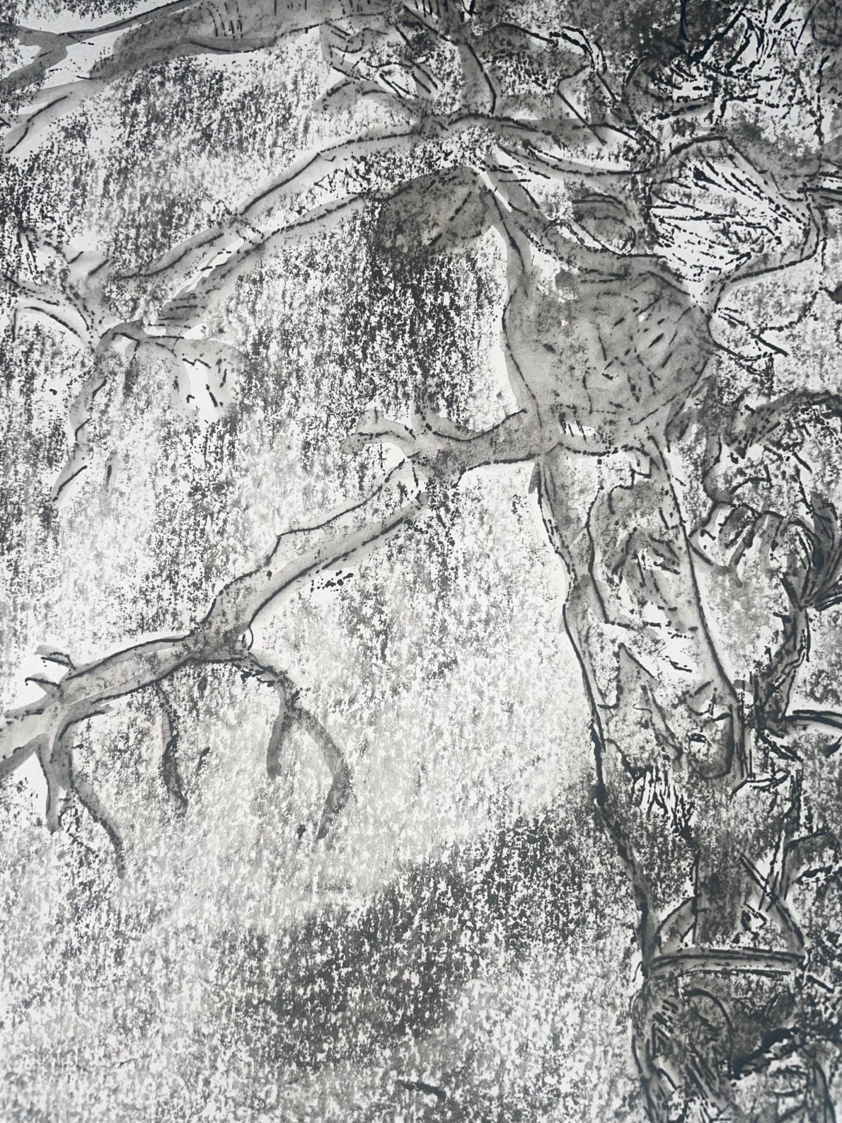 'Bamboo root etching' 