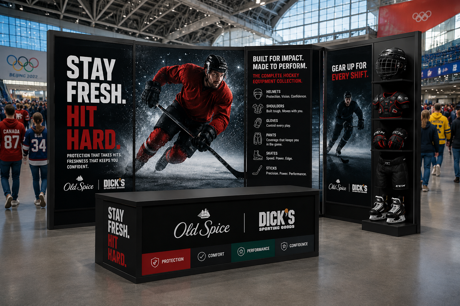 Dick's x Old Spice Trade Show Display