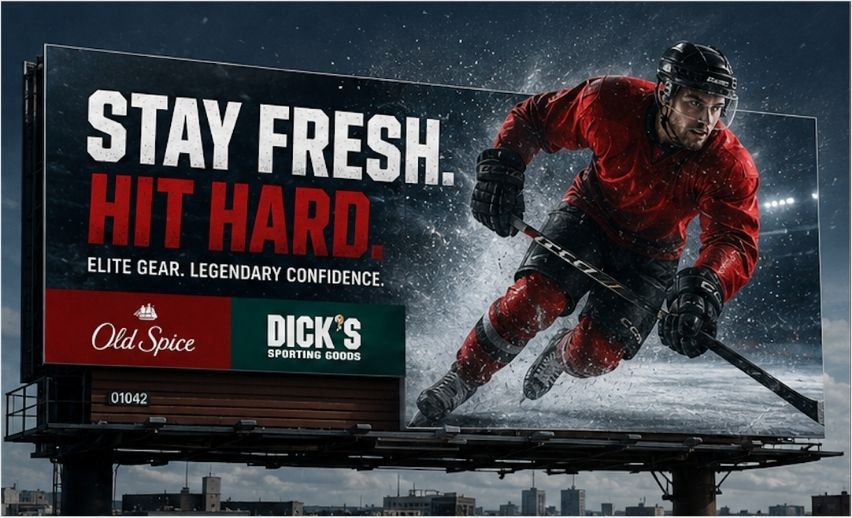 Dick's x Old Spice Billboard