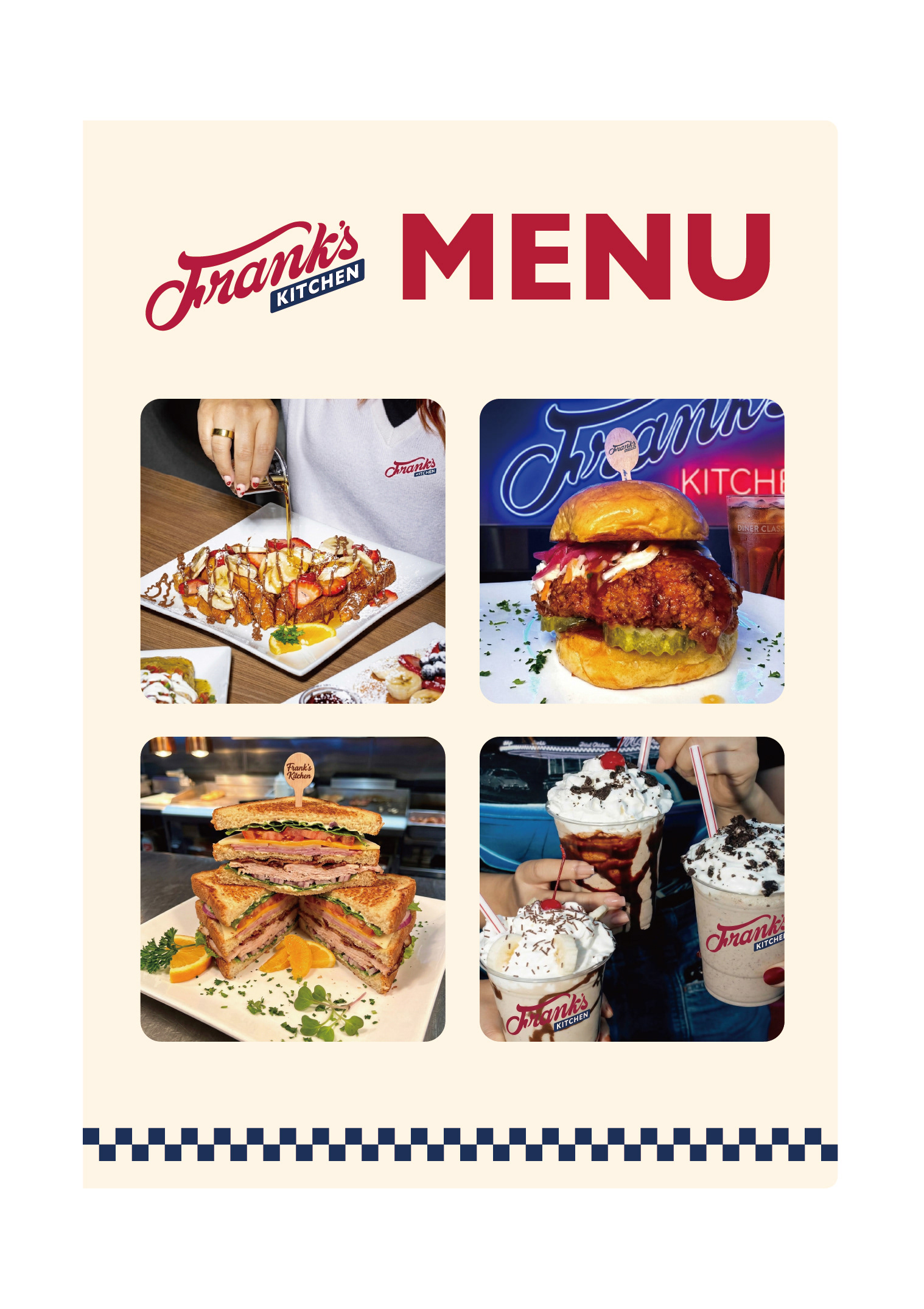 Frank's Kitchen_Menu Cover