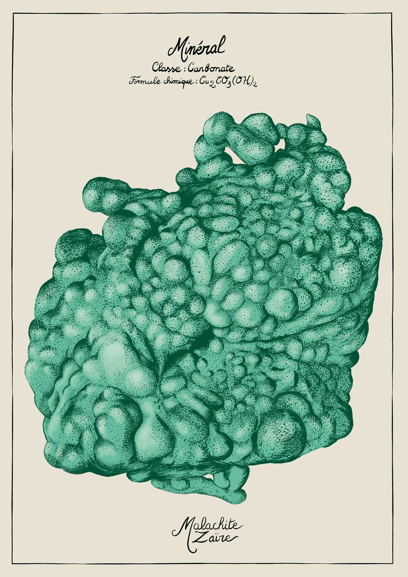 Malachite du Zaïre
