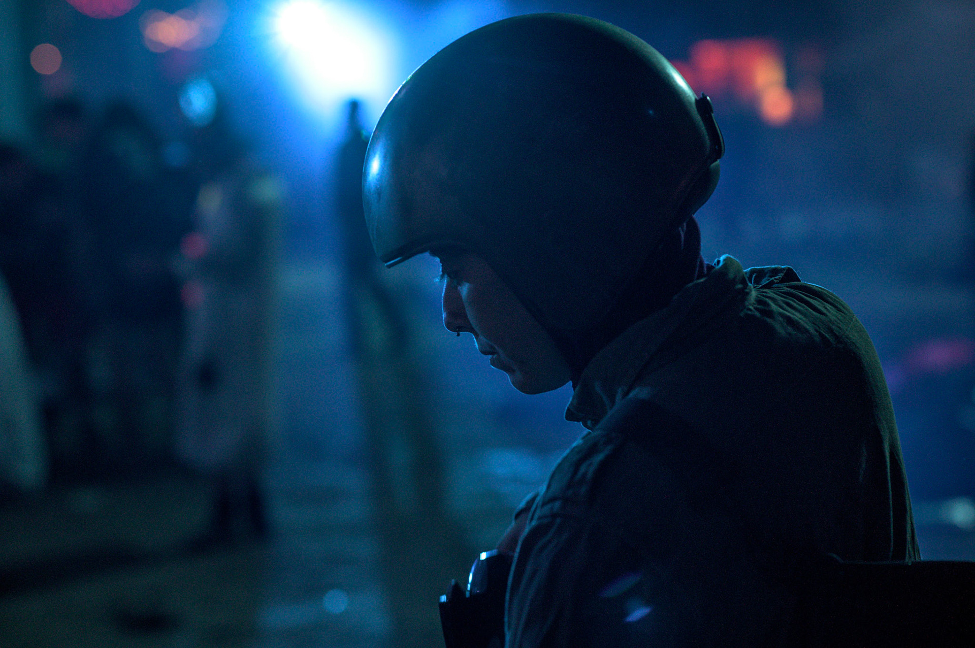 Mila at early morning Market stage cleanup