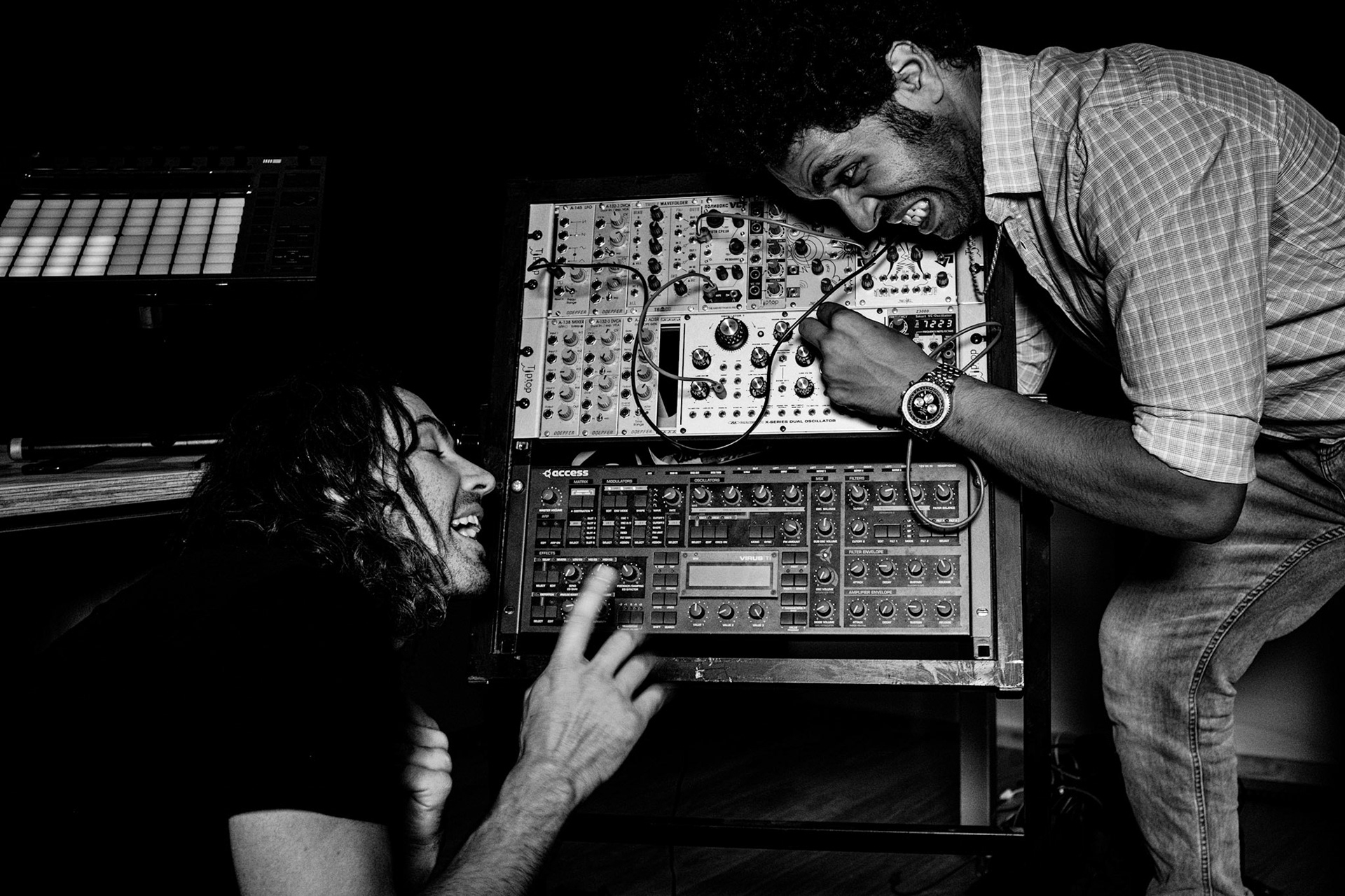 Joe and Fahad in Studio