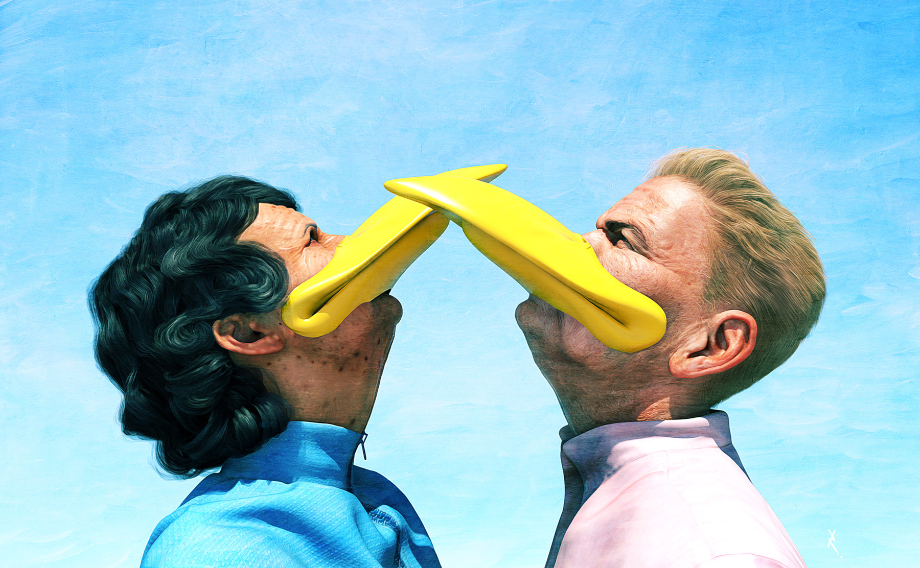 Schnabelmenschen schnäbeln