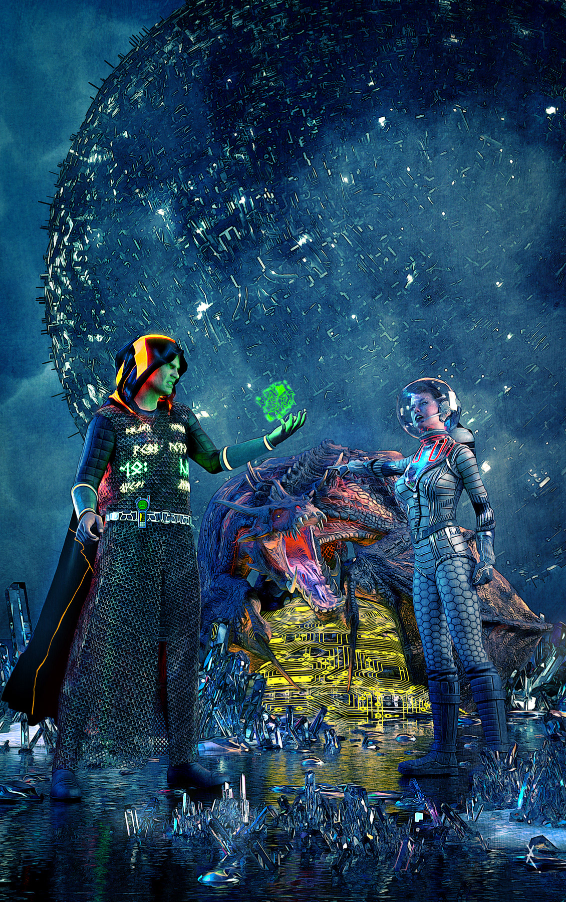 Titelillustration für die Hydorgol-Serie von Markus Gersting