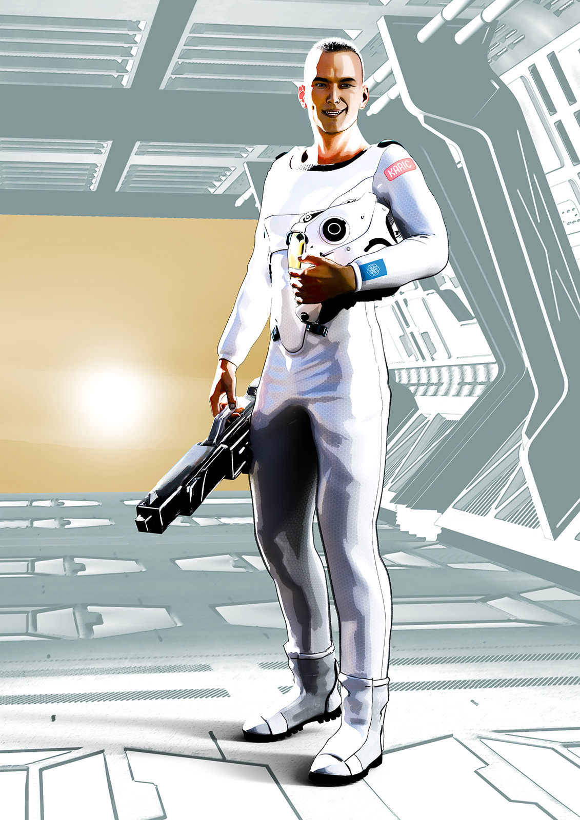 Innenillustration für die Nebular Buchserie von Thomas Rabenstein