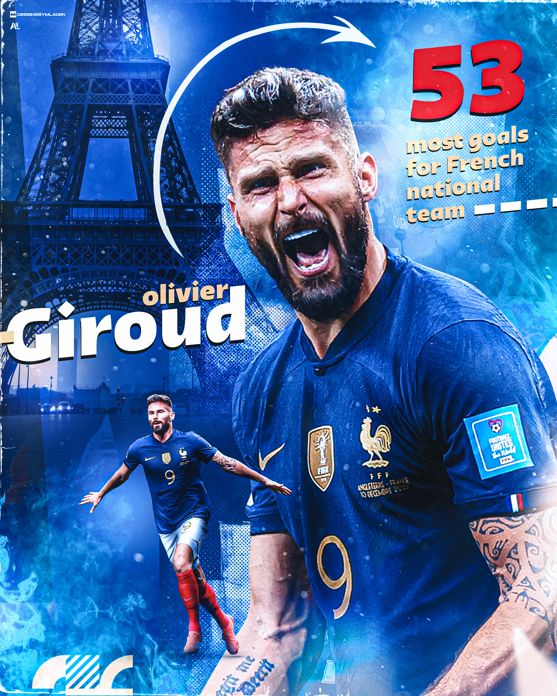 Olivier Giroud - @designsbymladen