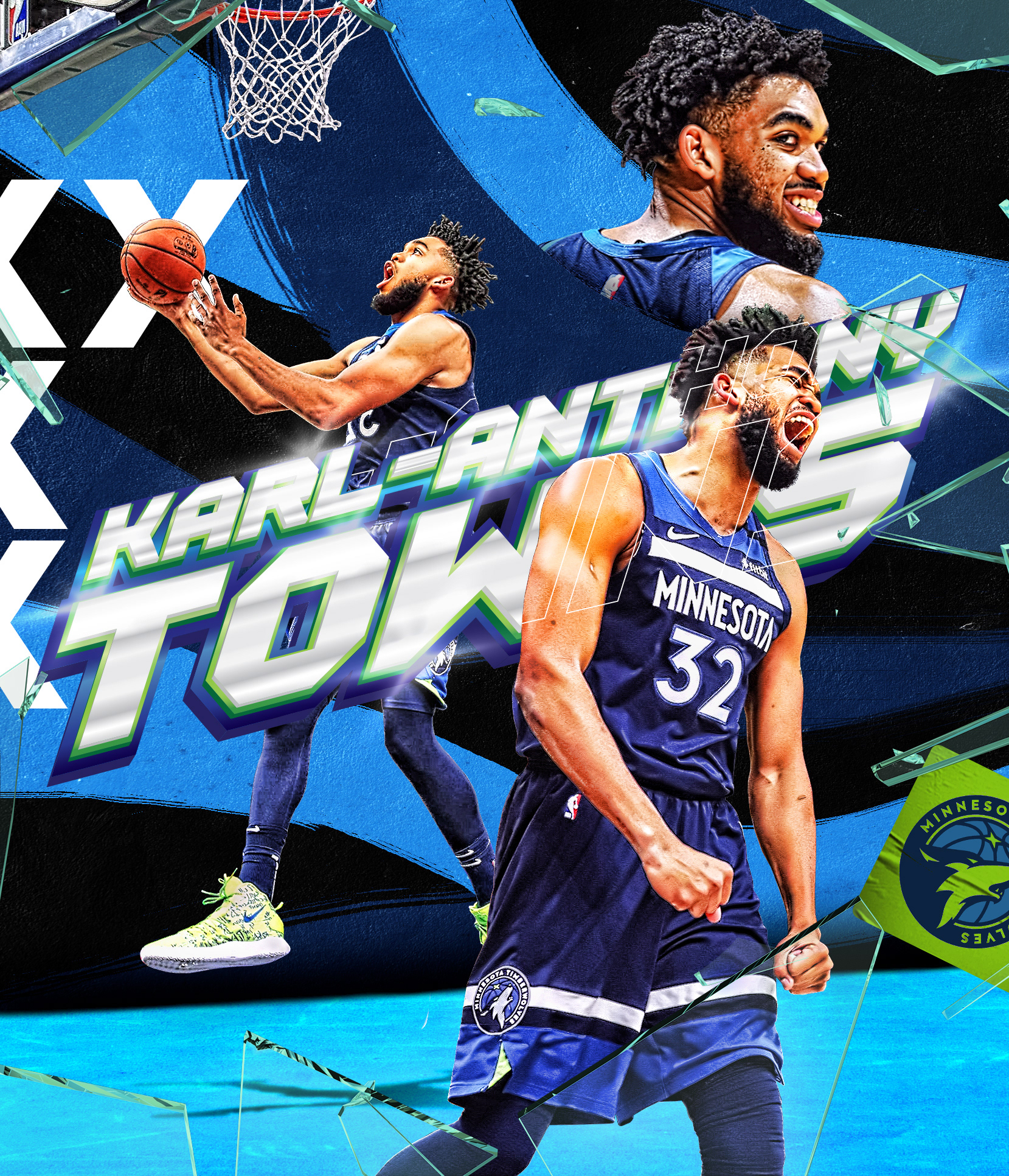 Karl Anthony Towns - @waxgraphics
