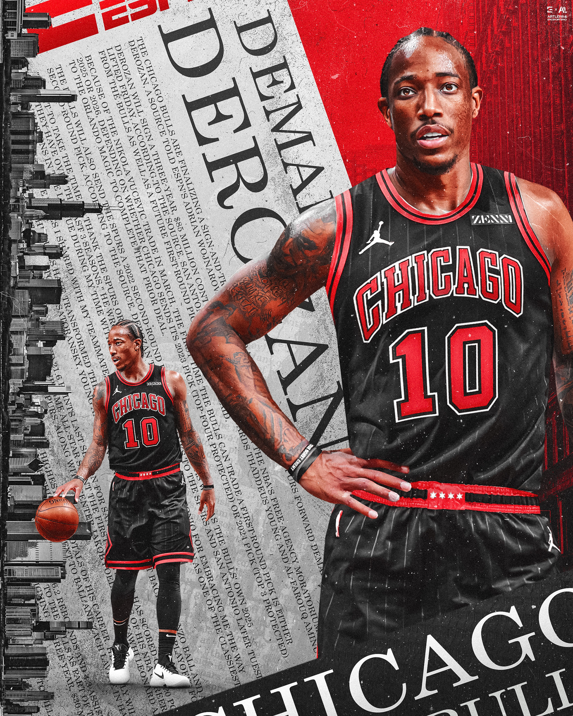 DeMar DeRozan - @designedbyhassan