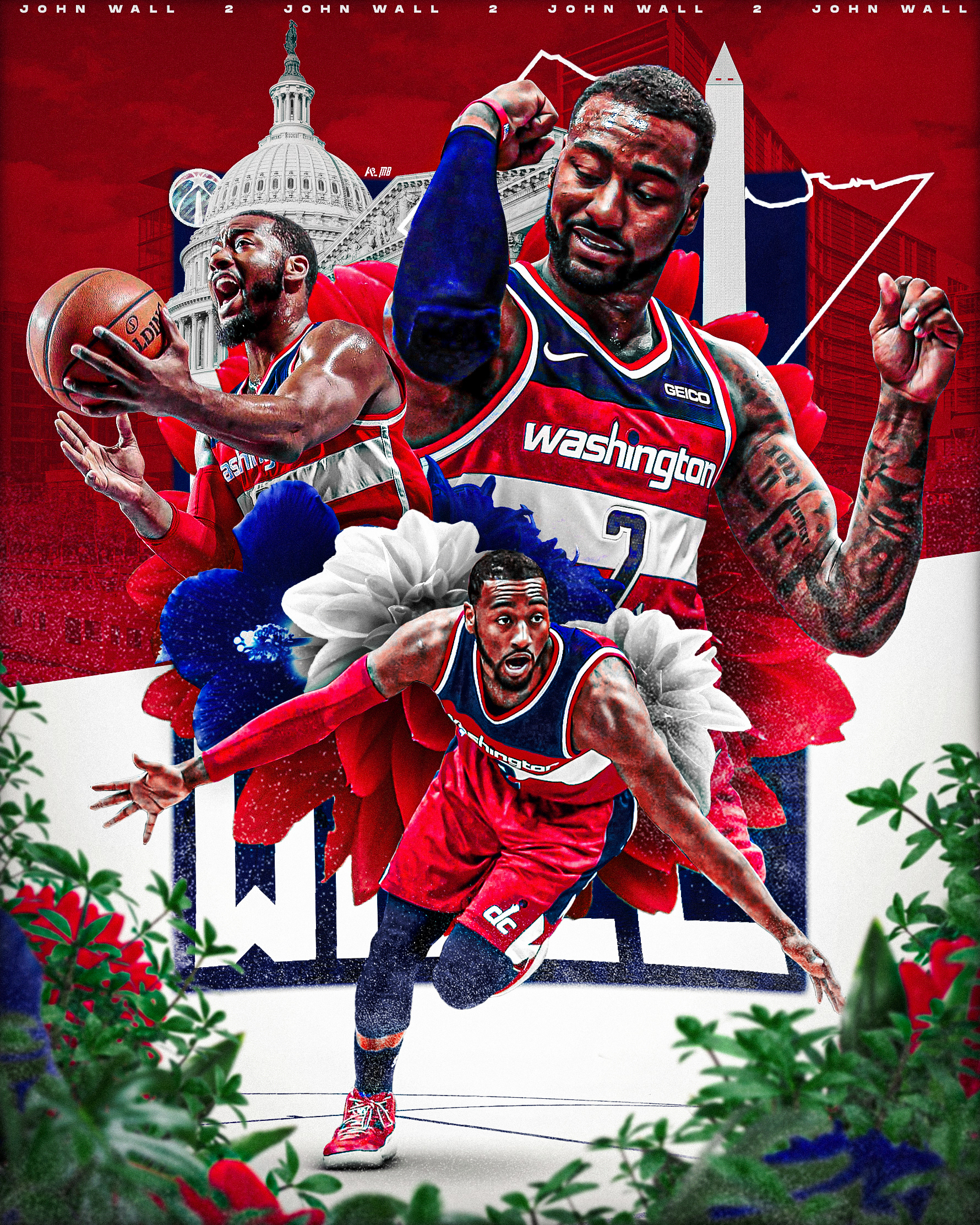John Wall - @designsbymladen