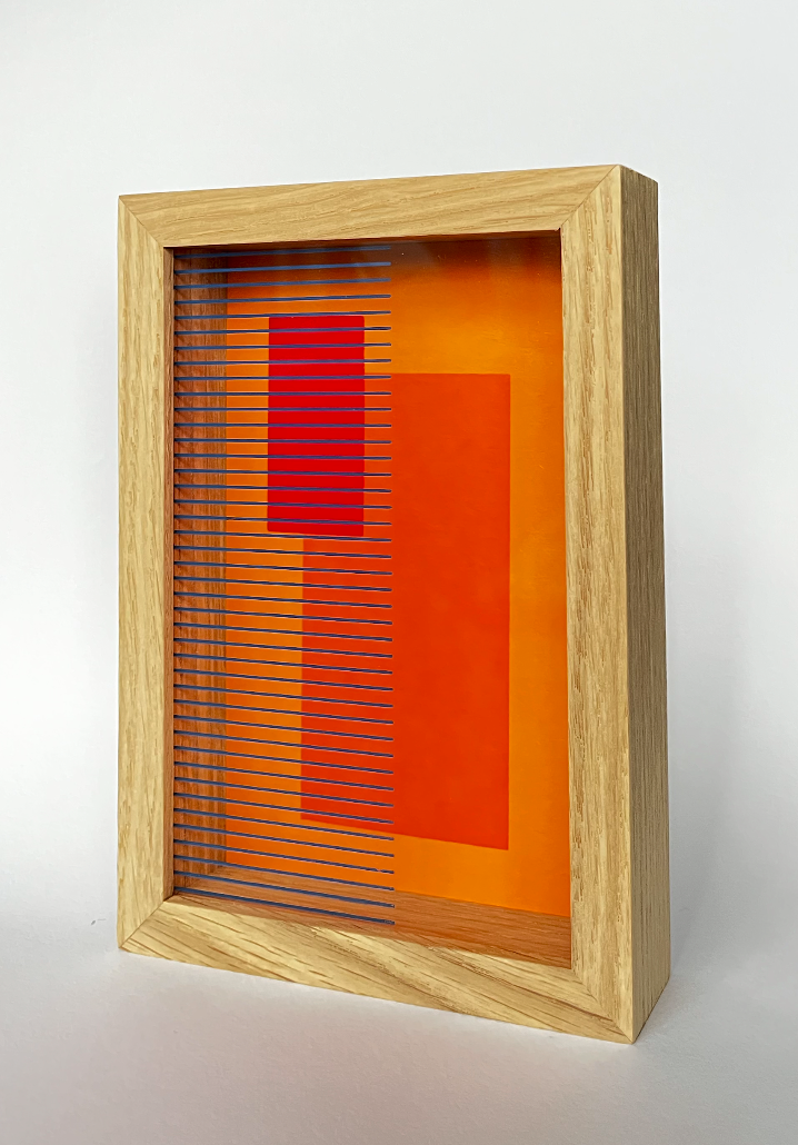 10x15 - Screenprint on artglass and paper