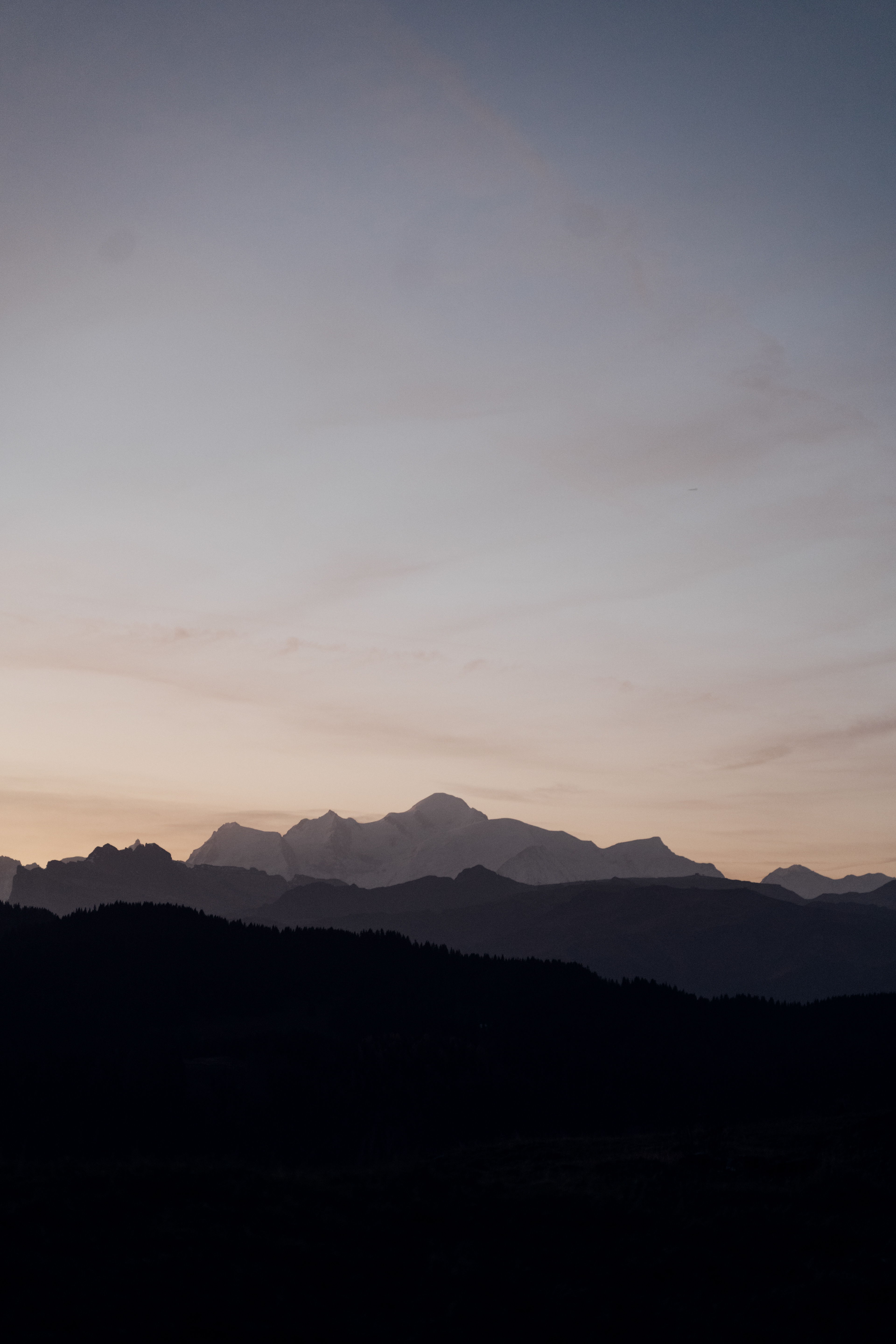 Le Mont Blanc de loin 