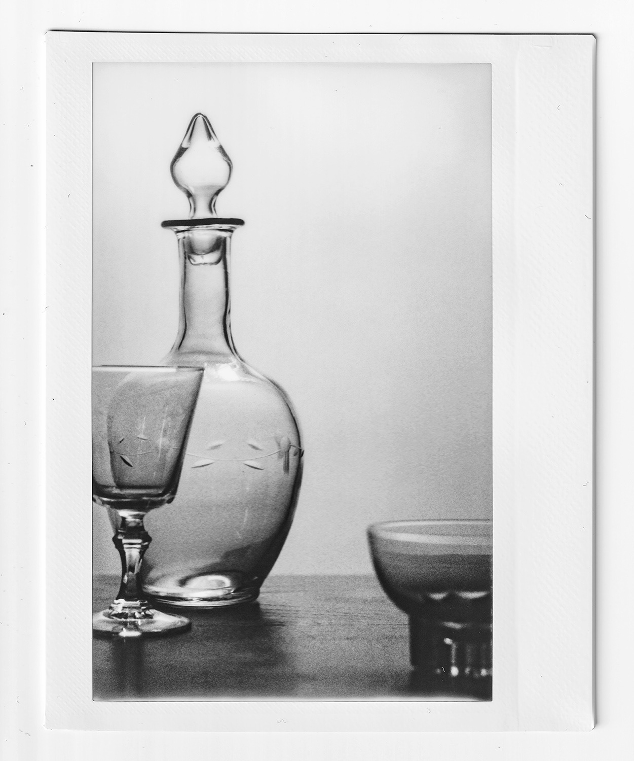 Bottle and Glasses - LomoGraflok