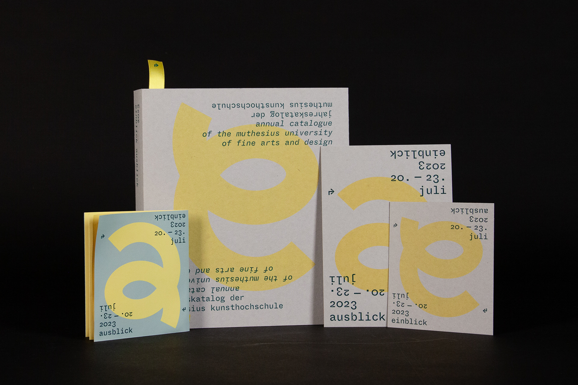 Corporate Design (Programmfaltblatt, Ausstellungskatalog, Einladungskarte, Flyer)
