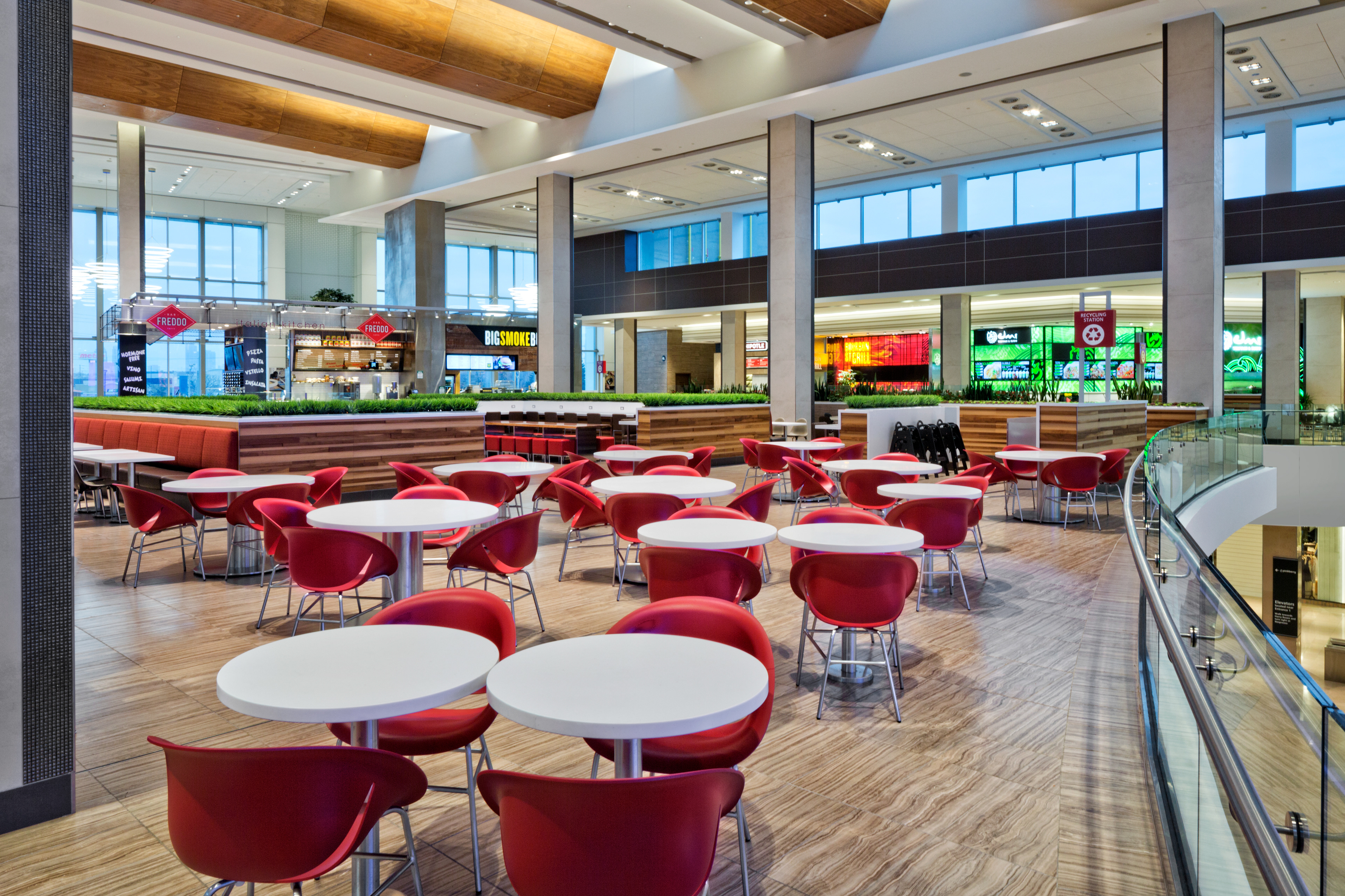 Interior of Gourmet Fare, the new dining hall