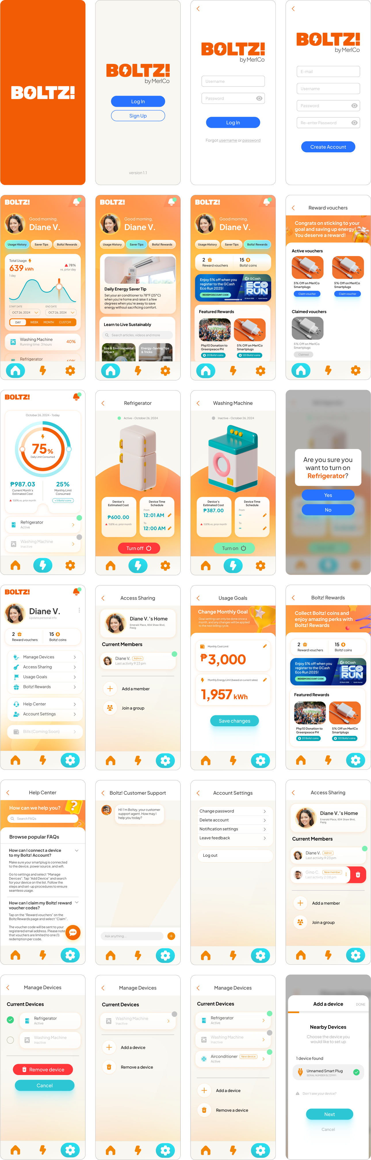 User interface design by Clariz Caingat – modern, intuitive layout for digital platforms.