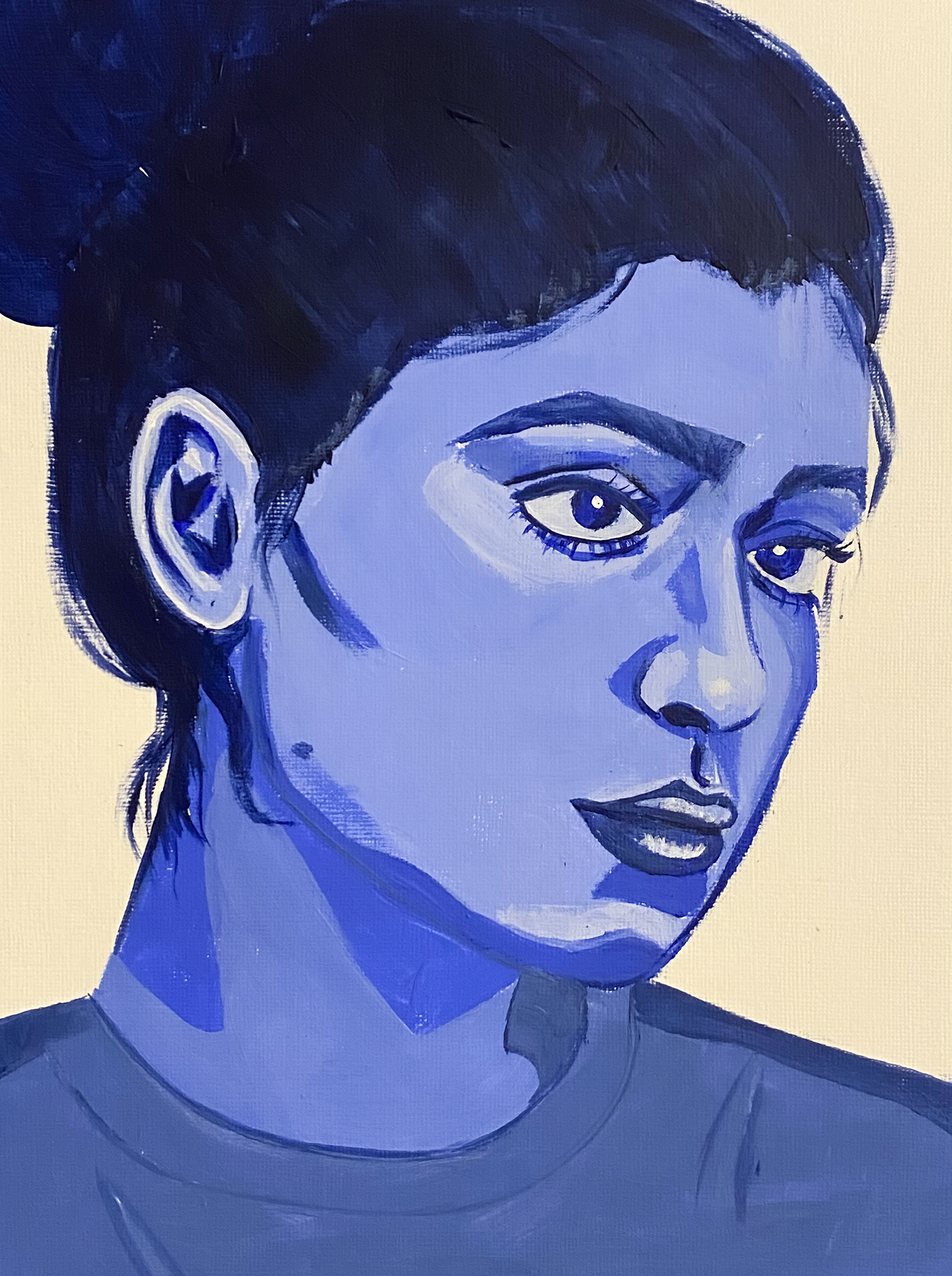 Self Portrait in Blue